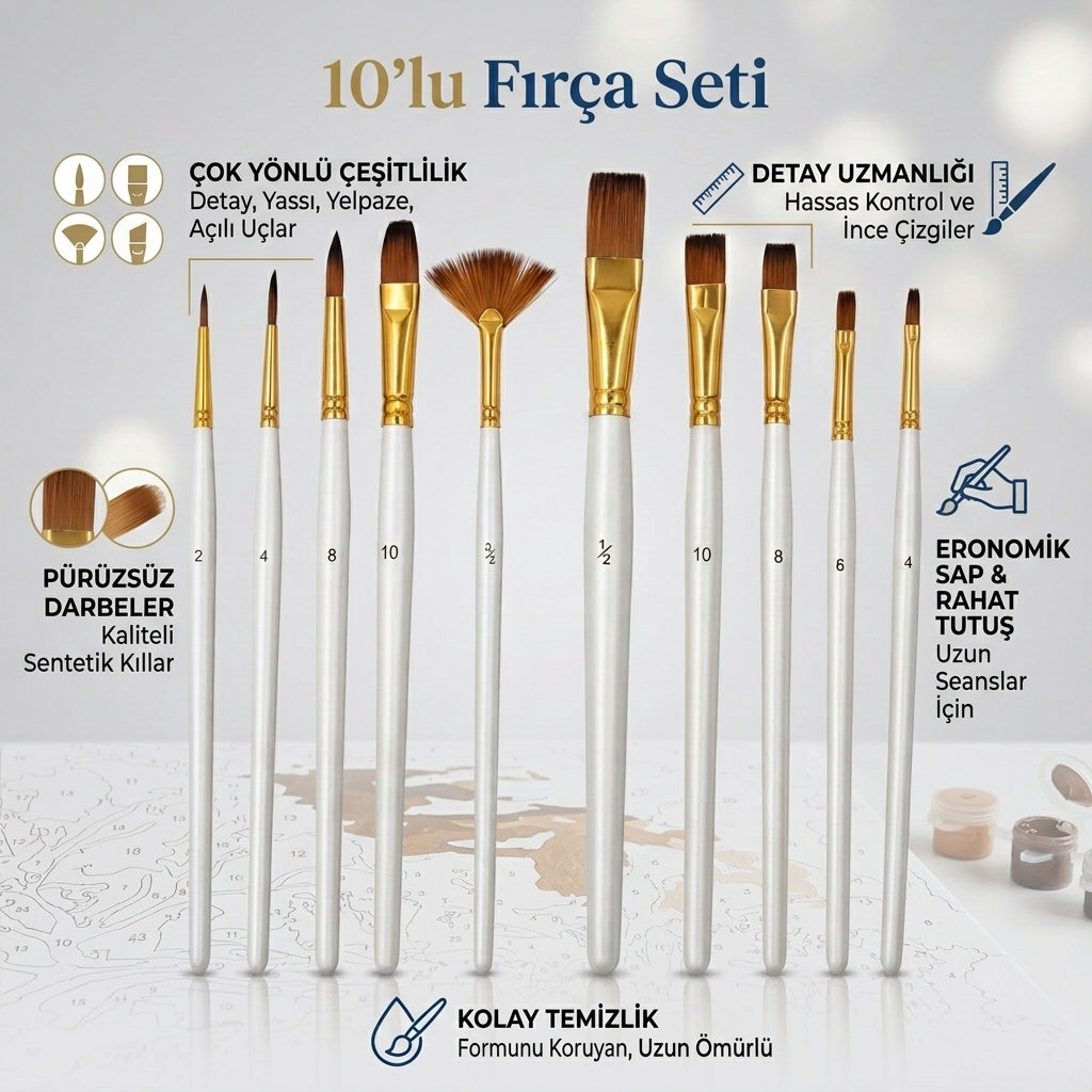 10'lu Fırça Seti