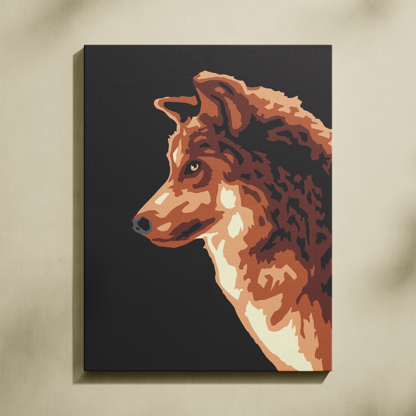 Asil Kurt Sayılarla Boyama Seti 35x45 cm