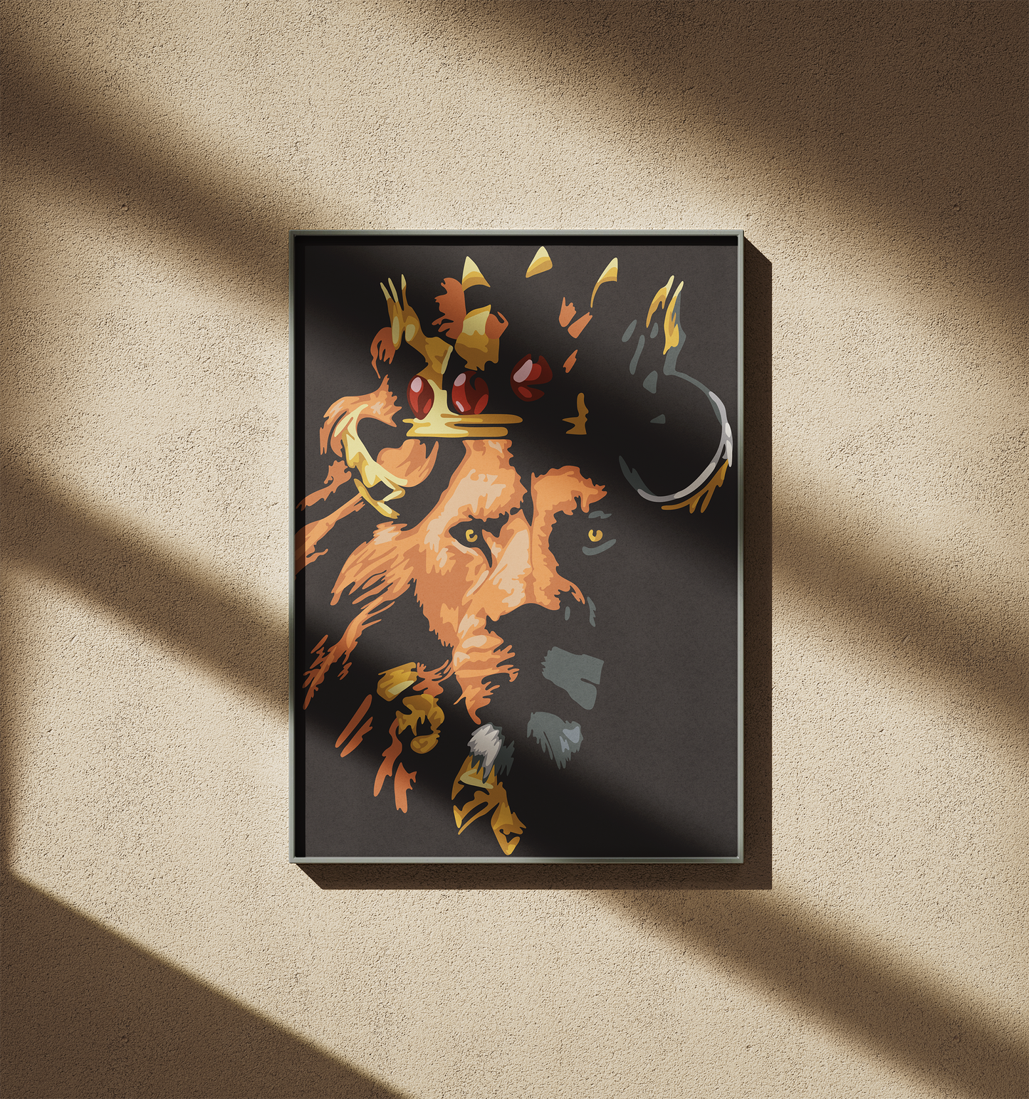 Aslan Kral Sayılarla Boyama Seti 35x45 cm