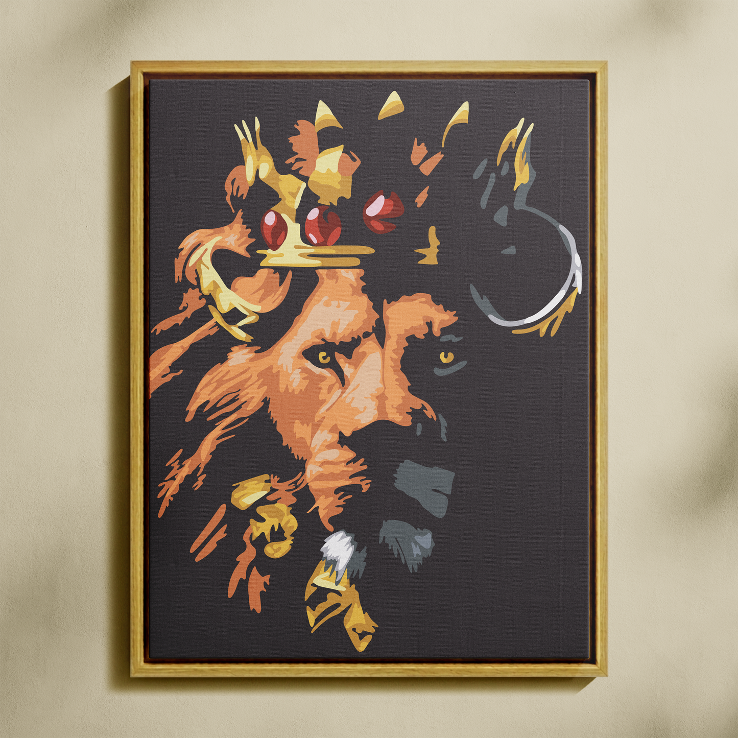 Aslan Kral Sayılarla Boyama Seti 35x45 cm