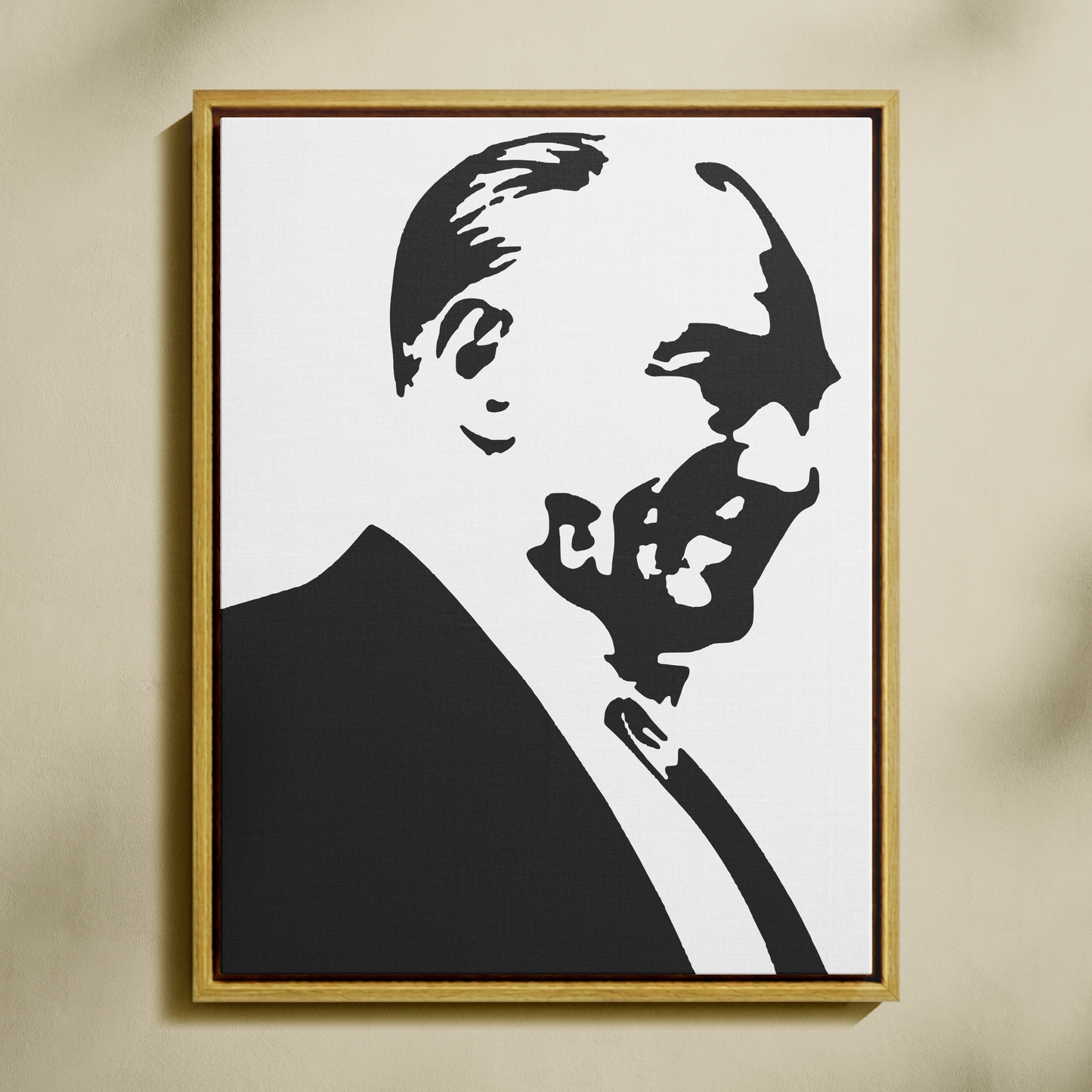 Atatürk Siyah Beyaz Silüet Sayılarla Boyama Seti 35x45 cm