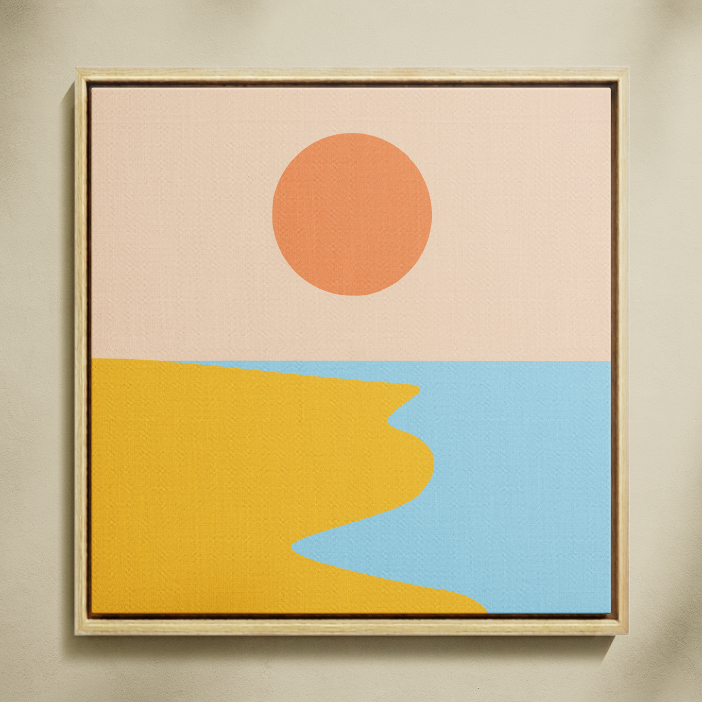 Ay Işığında Çöl Sahili Sayılarla Boyama Seti 35x35 cm