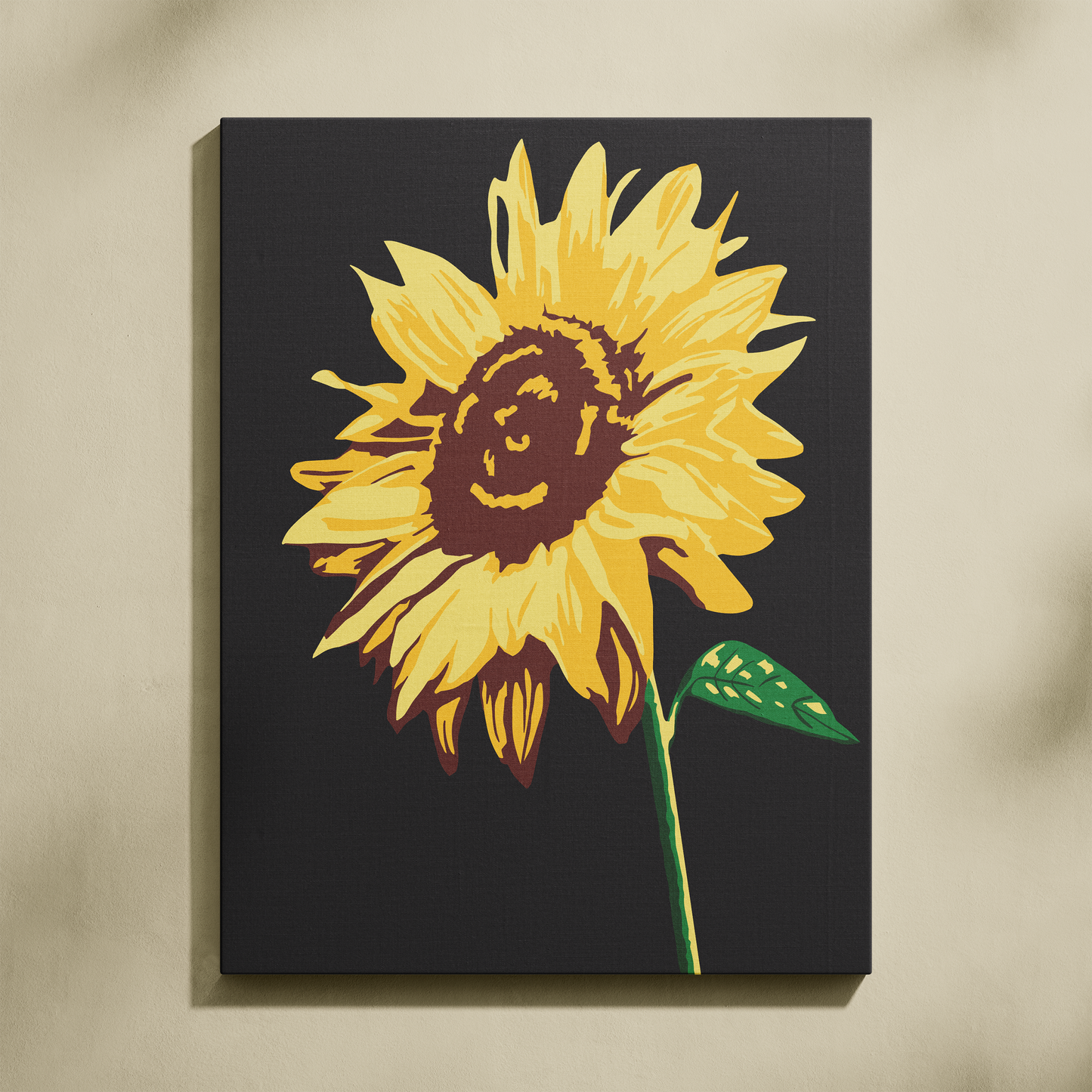 Ayçiçeği Sayılarla Boyama Seti 35x45 cm