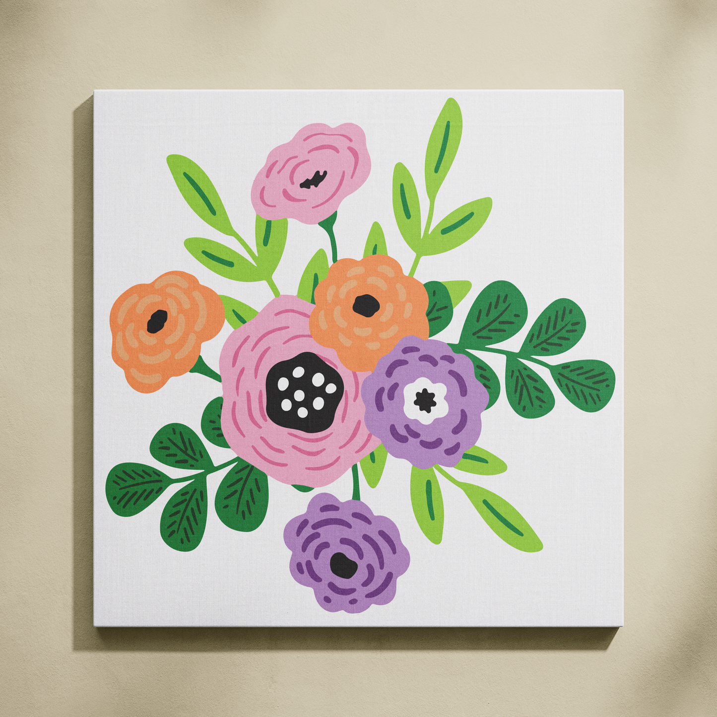 Bahar Esintisi Sayılarla Boyama Seti 35x35 cm