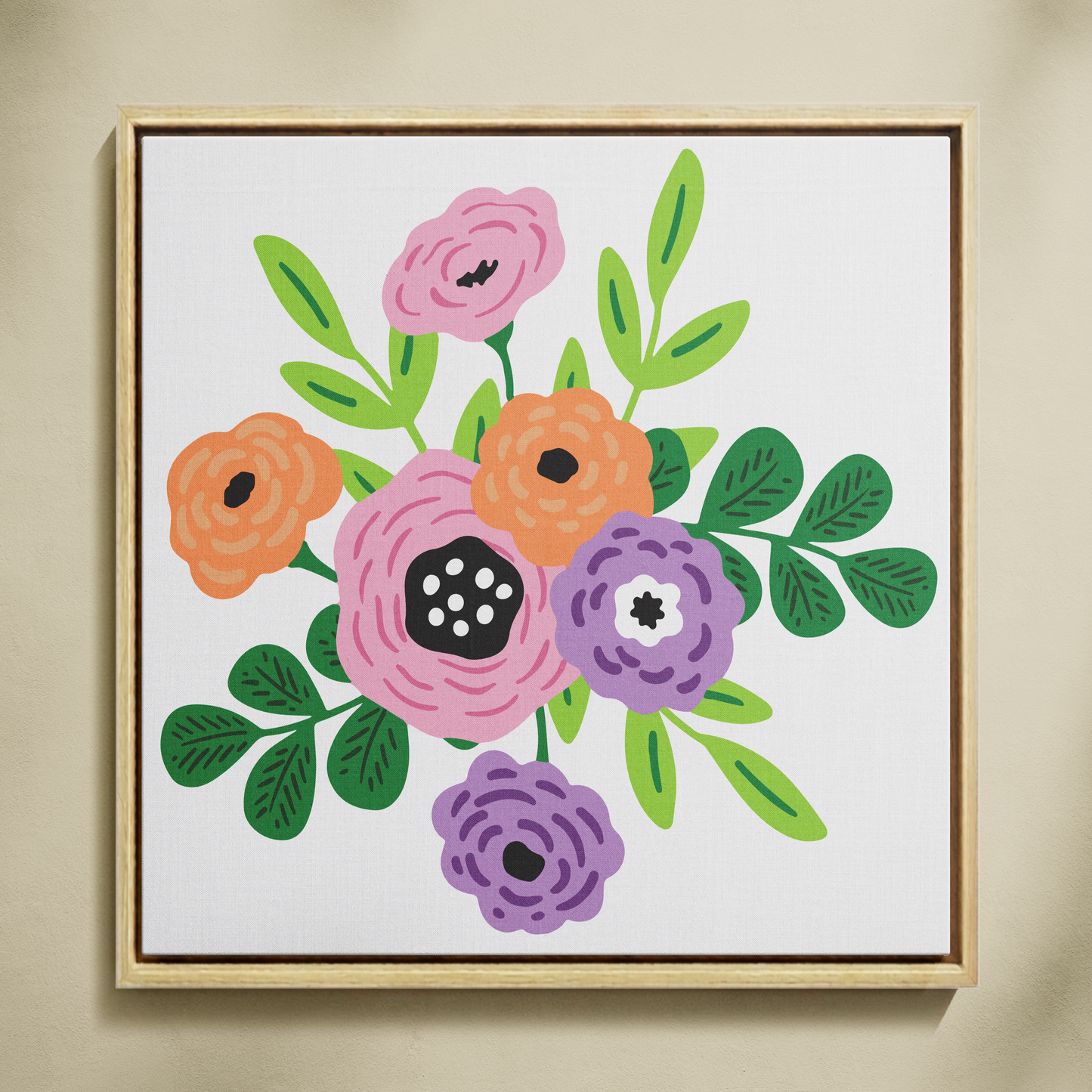 Bahar Esintisi Sayılarla Boyama Seti 35x35 cm