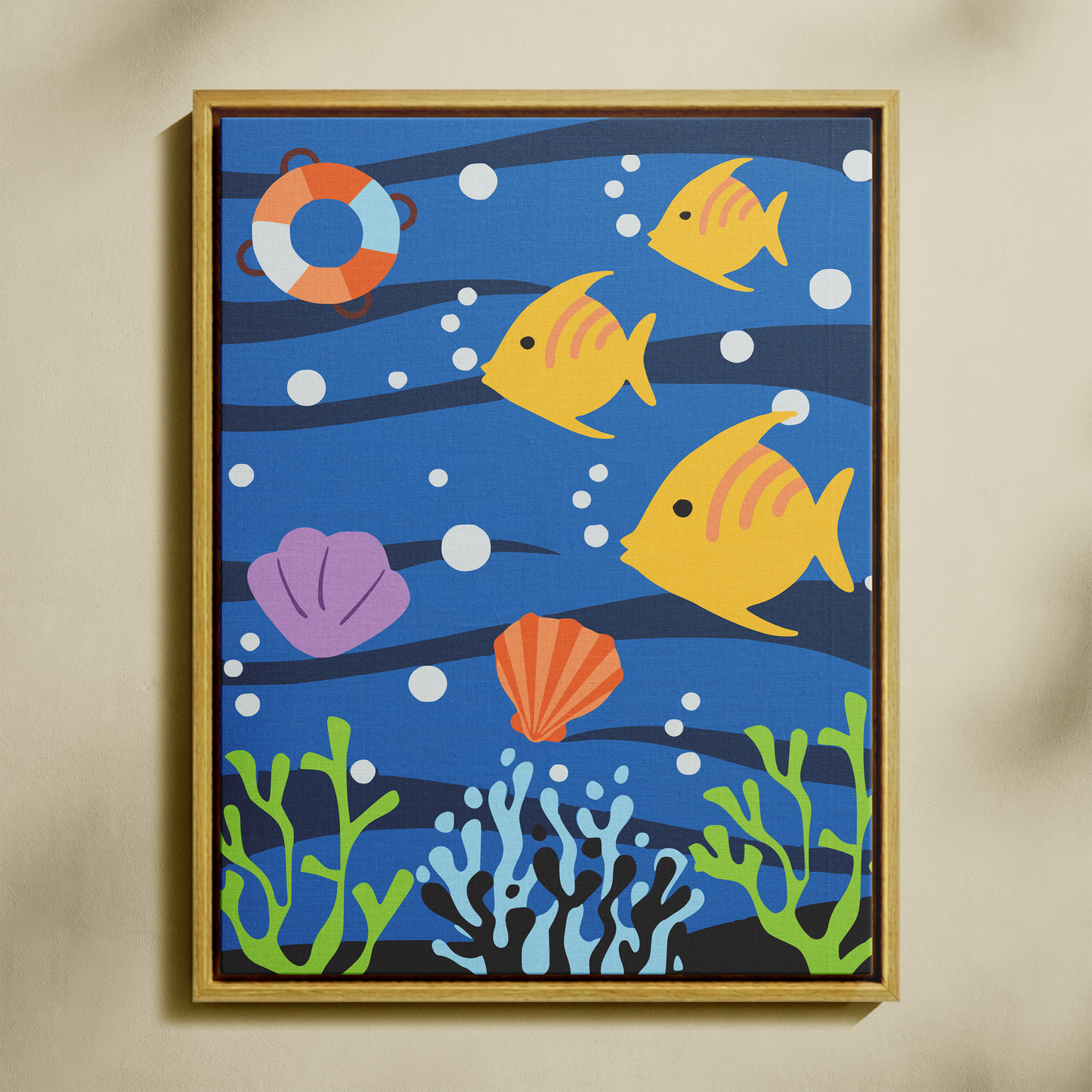 Balıklar Sayılarla Boyama Seti 35x45 cm