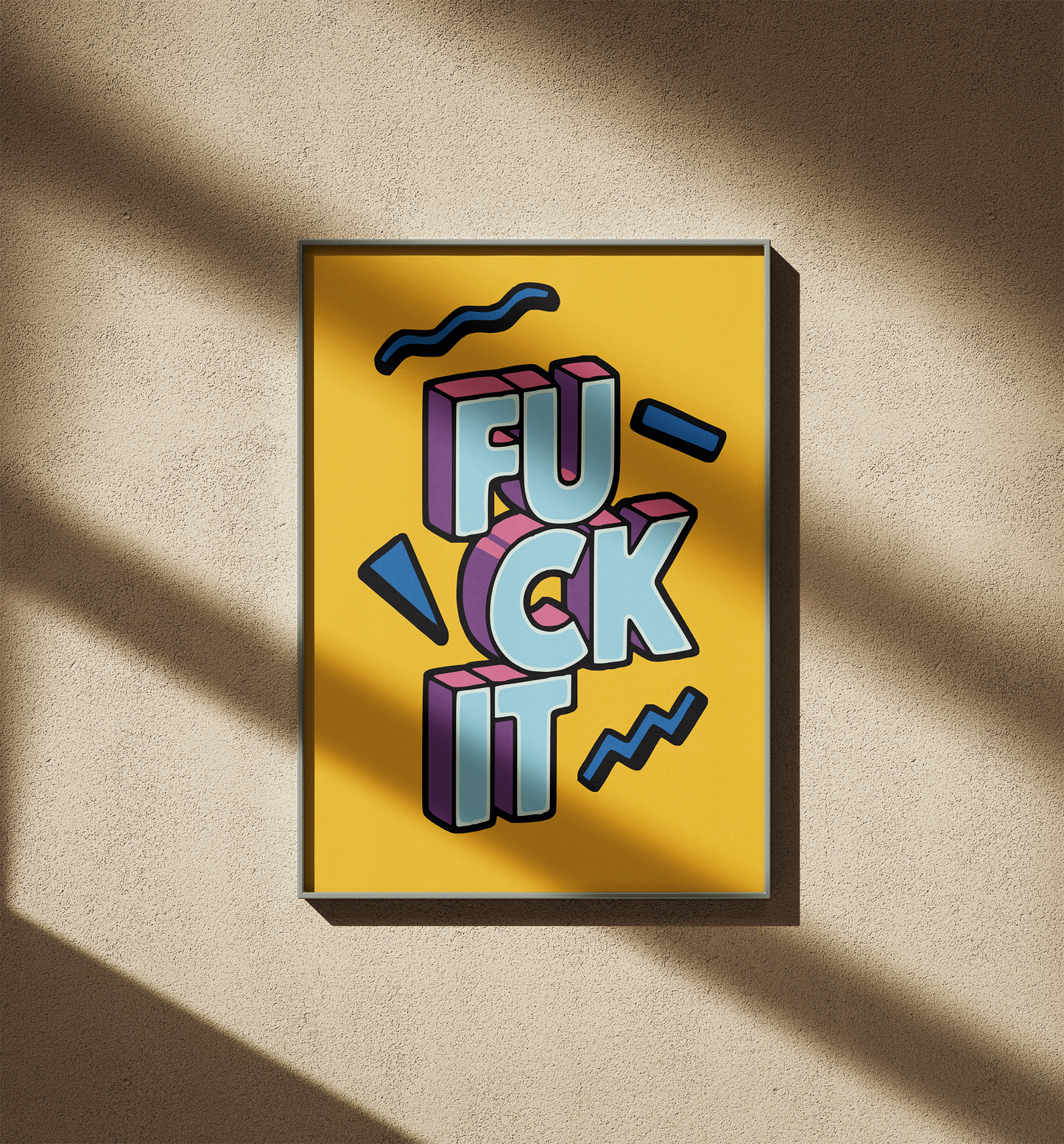 Fuck It Sayılarla Boyama Seti 35x45 cm