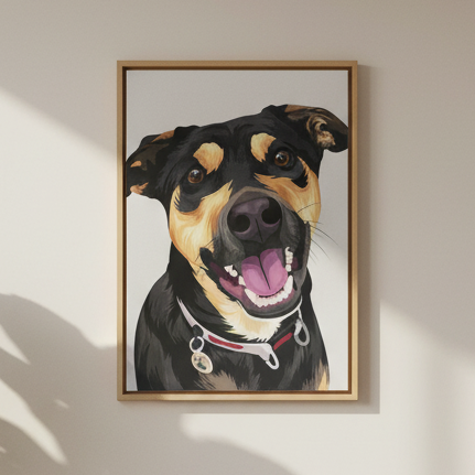 Kişiye Özel Evcil Hayvan Sayılarla Boyama Seti 35x45 cm