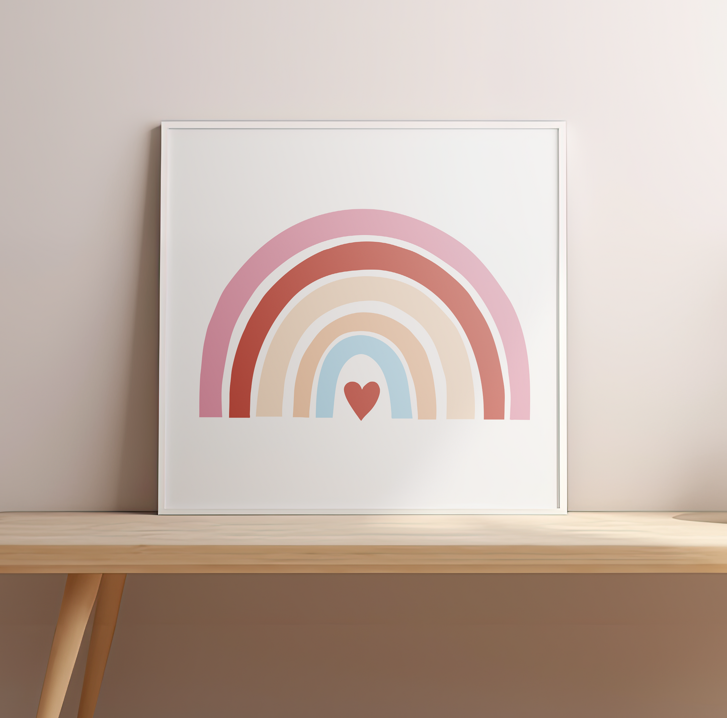 Gökkuşağı Aşkı Sayılarla Boyama Seti 35x35 cm