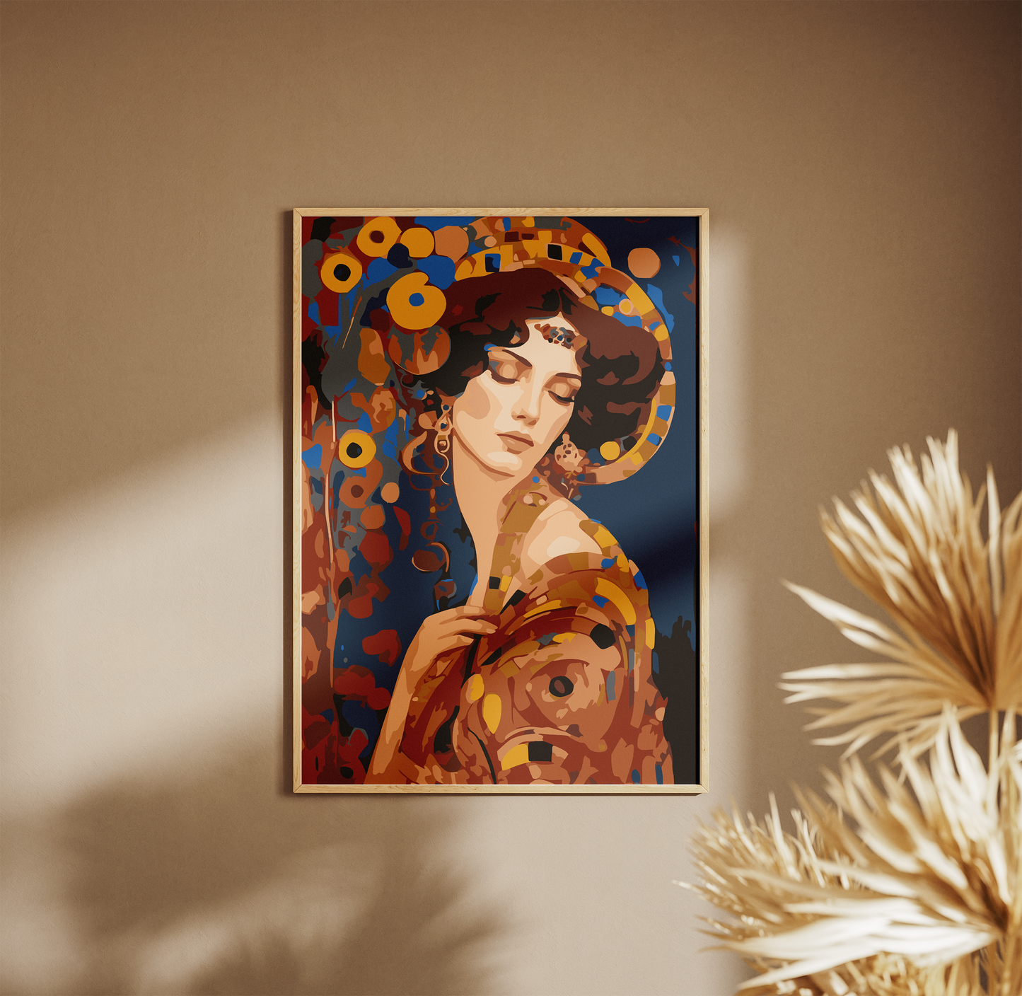 Gustav Klimt Kadın Sayılarla Boyama Seti 35x45 cm