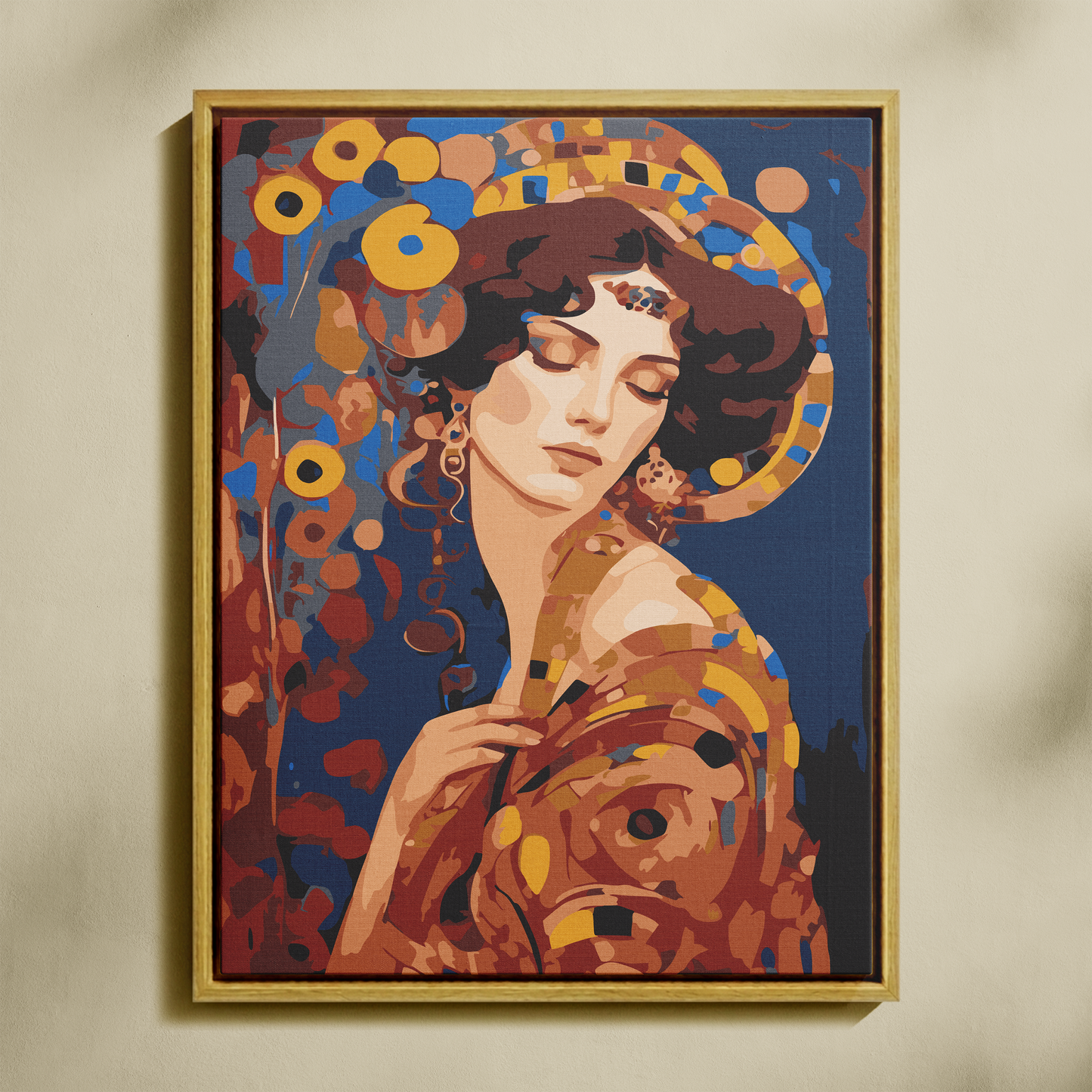 Gustav Klimt Kadın Sayılarla Boyama Seti 35x45 cm