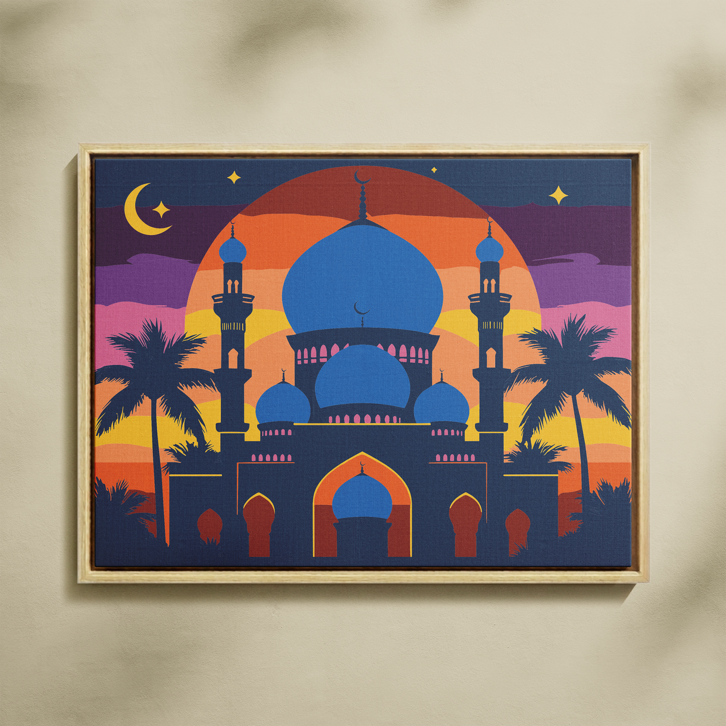 Hilalin Altında Sayılarla Boyama Seti 35x45 cm