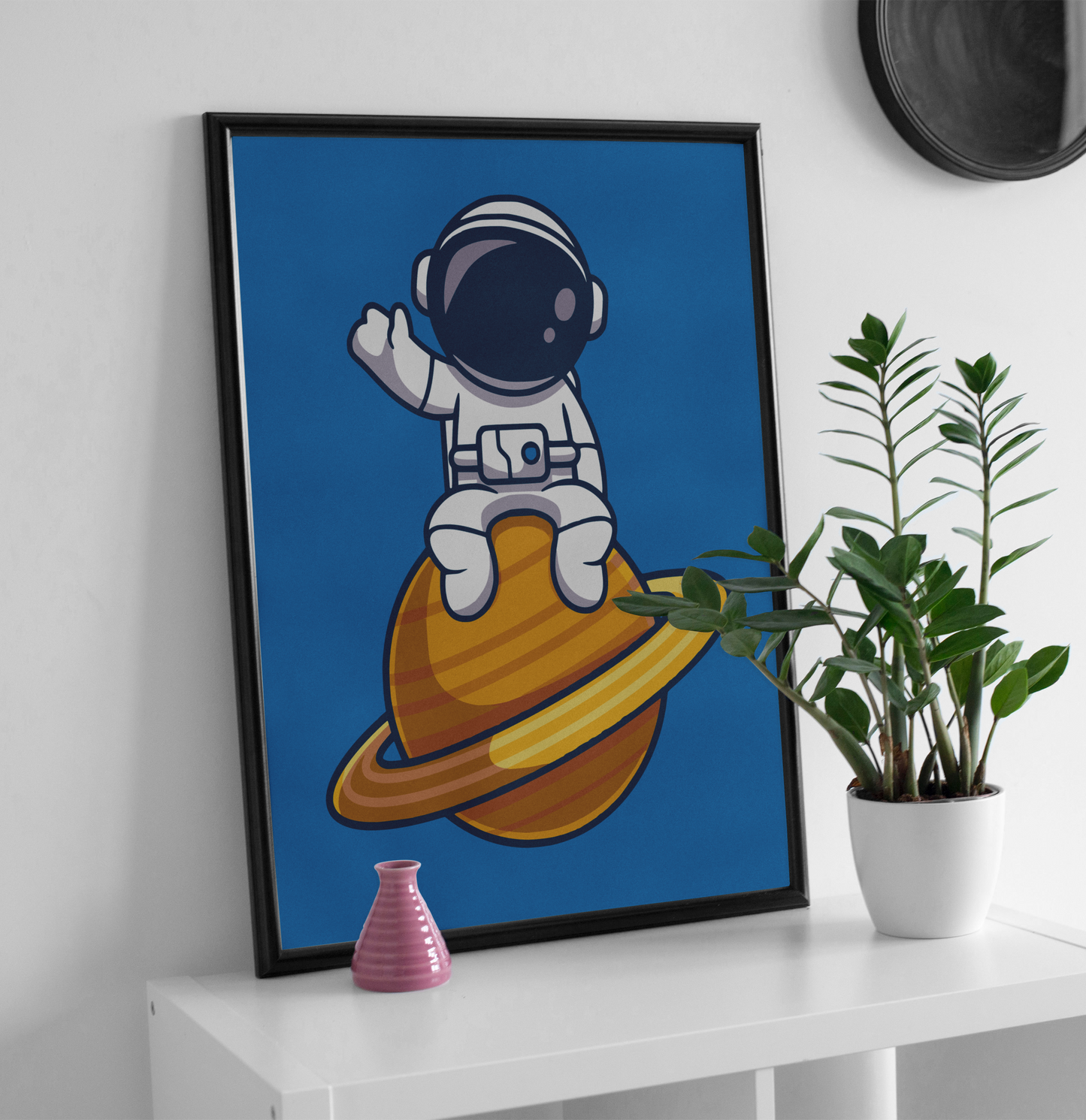 Küçük Astronot Uzayda Sayılarla Boyama Seti 35x45 cm