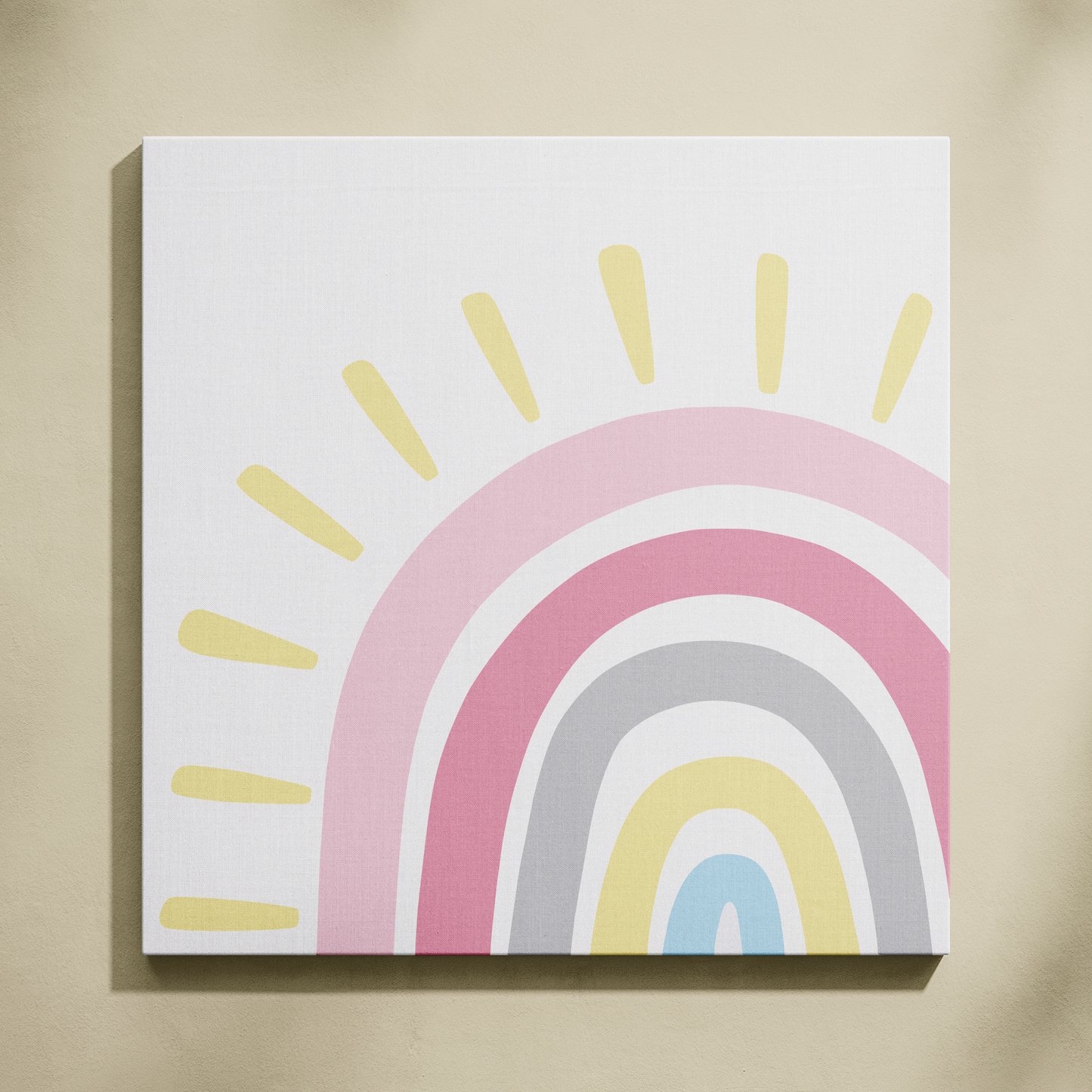 Merhaba Gökkuşağı Sayılarla Boyama Seti 35x35 cm