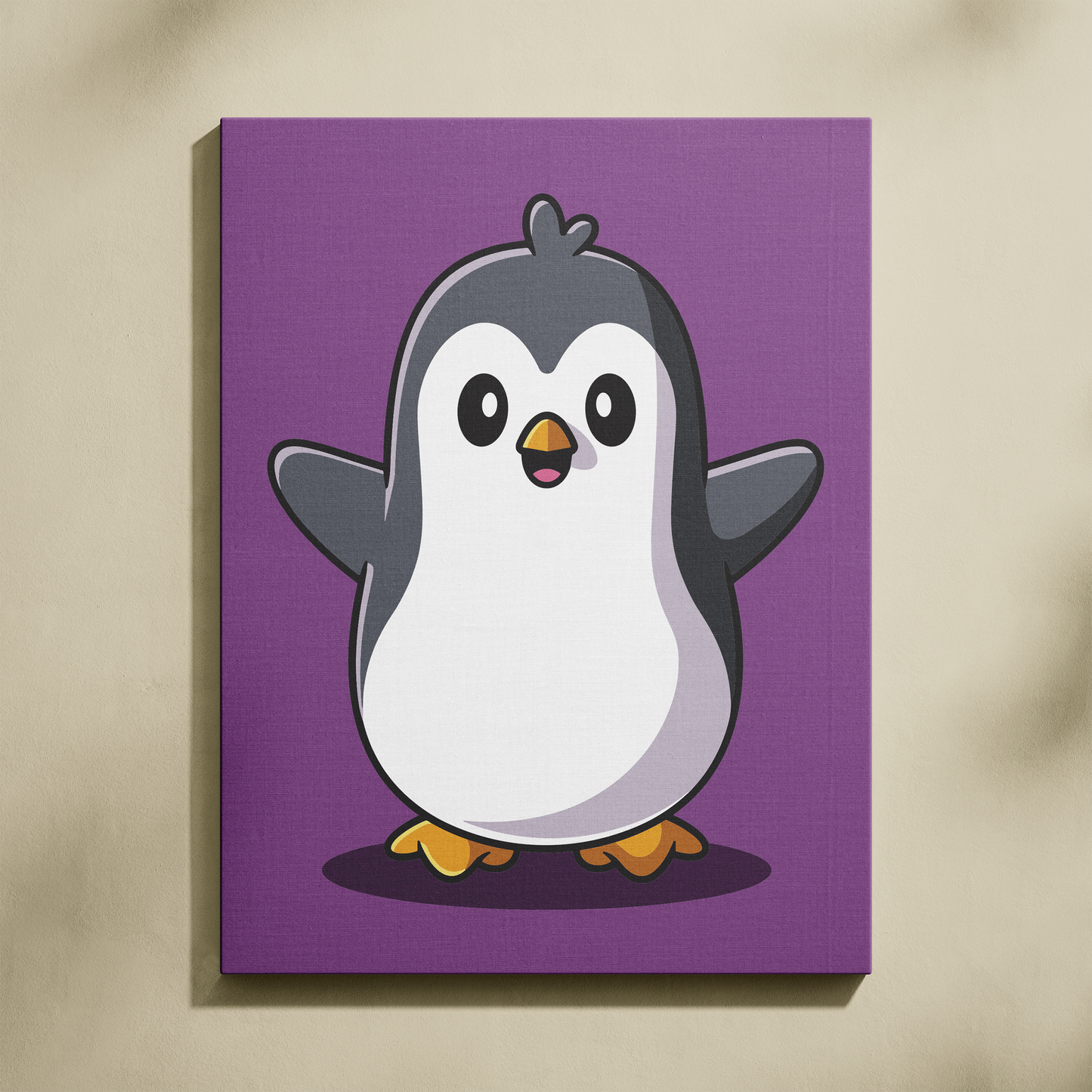 Neşeli Penguen Sayılarla Boyama Seti 35x45 cm