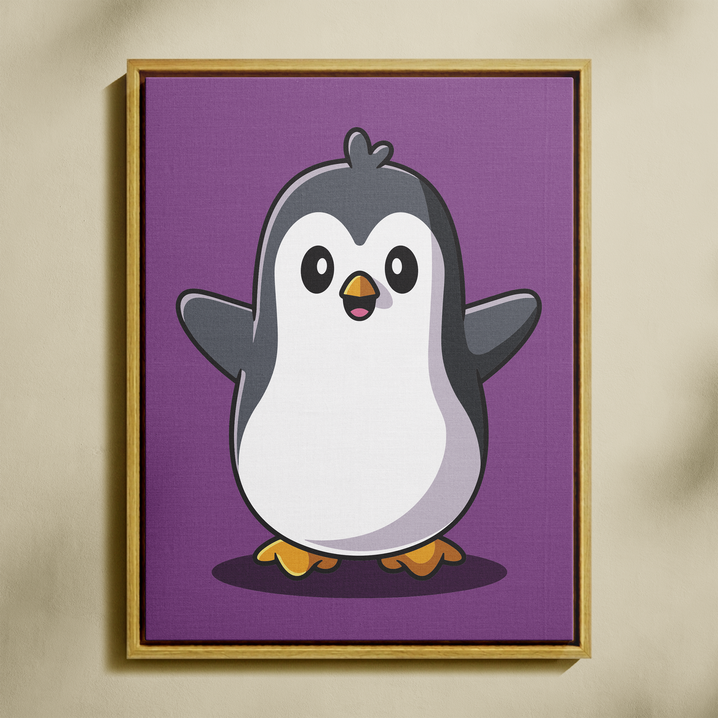 Neşeli Penguen Sayılarla Boyama Seti 35x45 cm