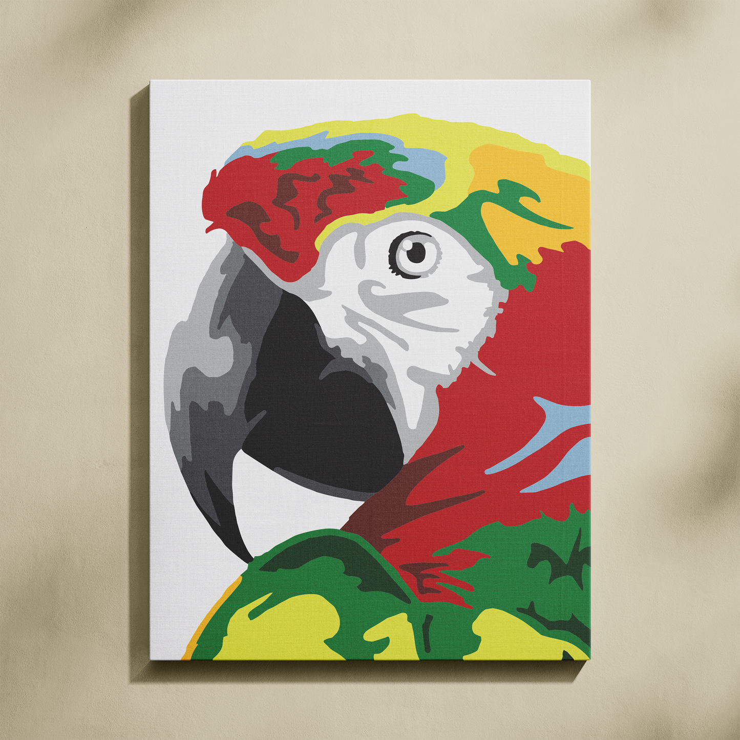 Papağan Sayılarla Boyama Seti 35x45 cm