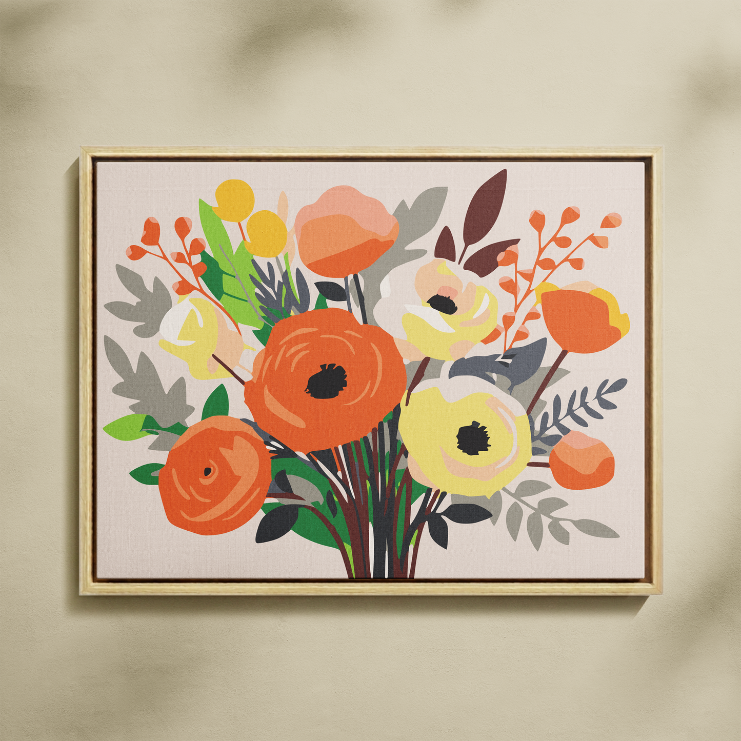 Renkli Buket Sayılarla Boyama Seti 35x45 cm