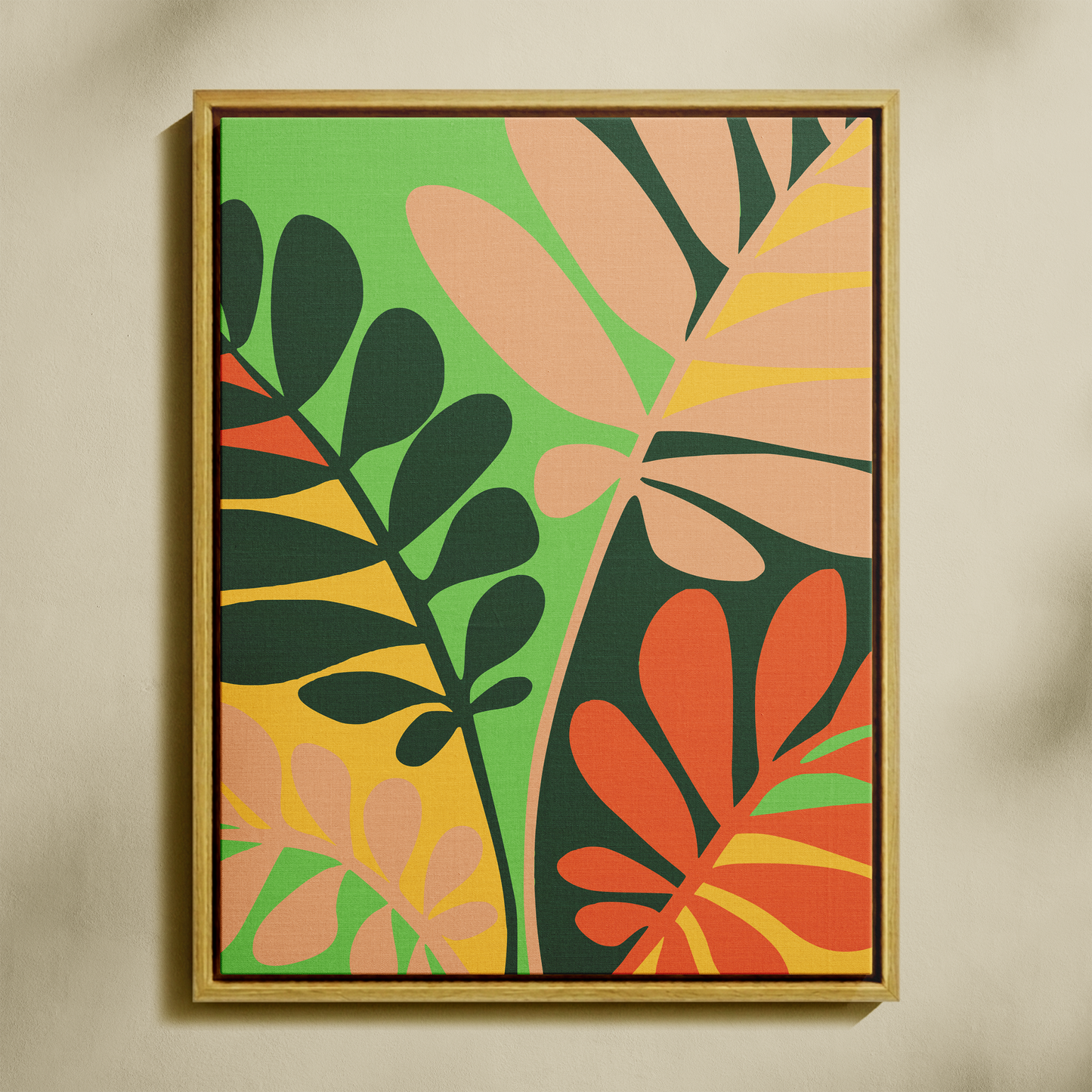 Retro Bahçe Sayılarla Boyama Seti 35x45 cm