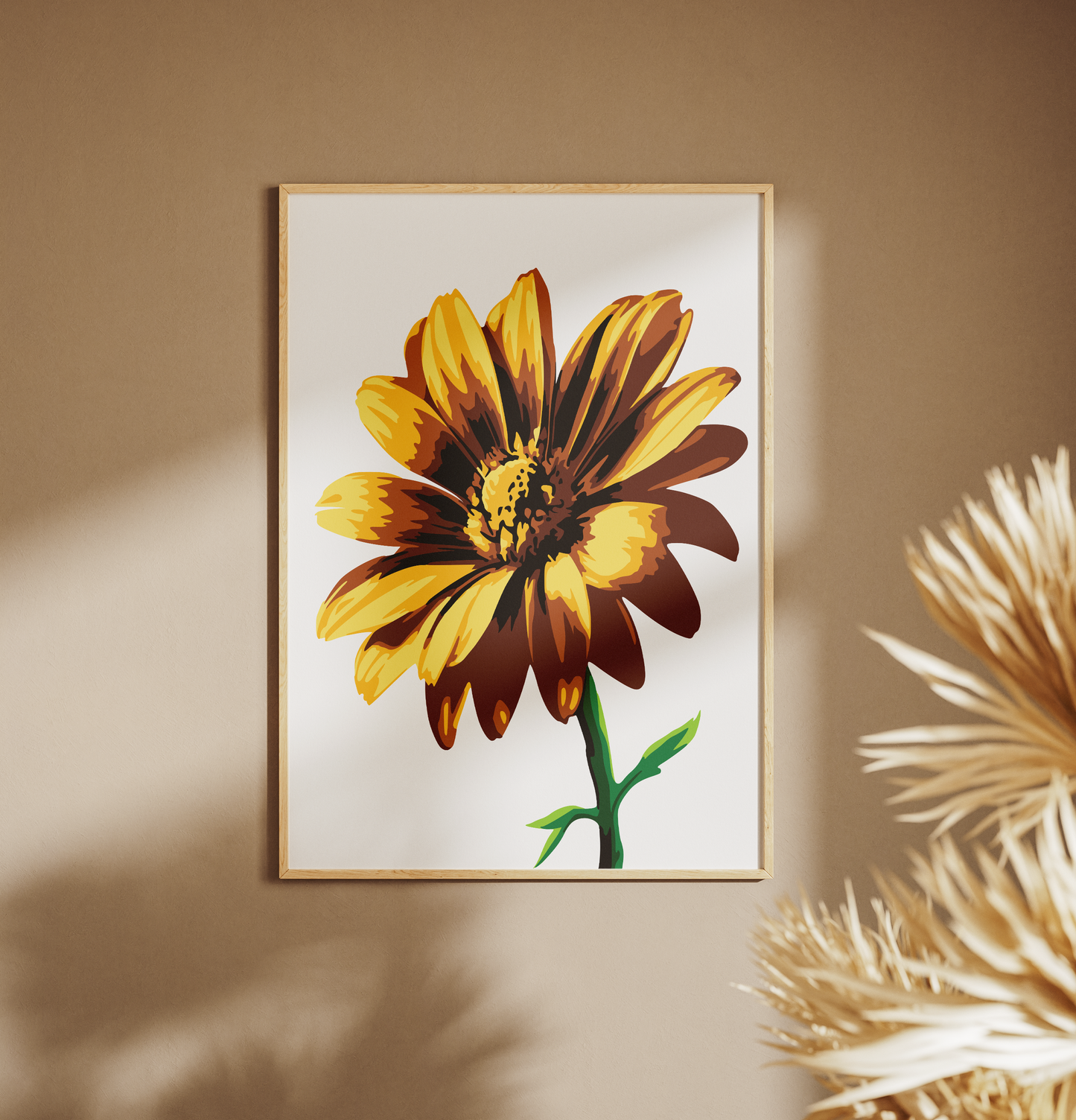 Sarı Papatya Sayılarla Boyama Seti 35x45 cm