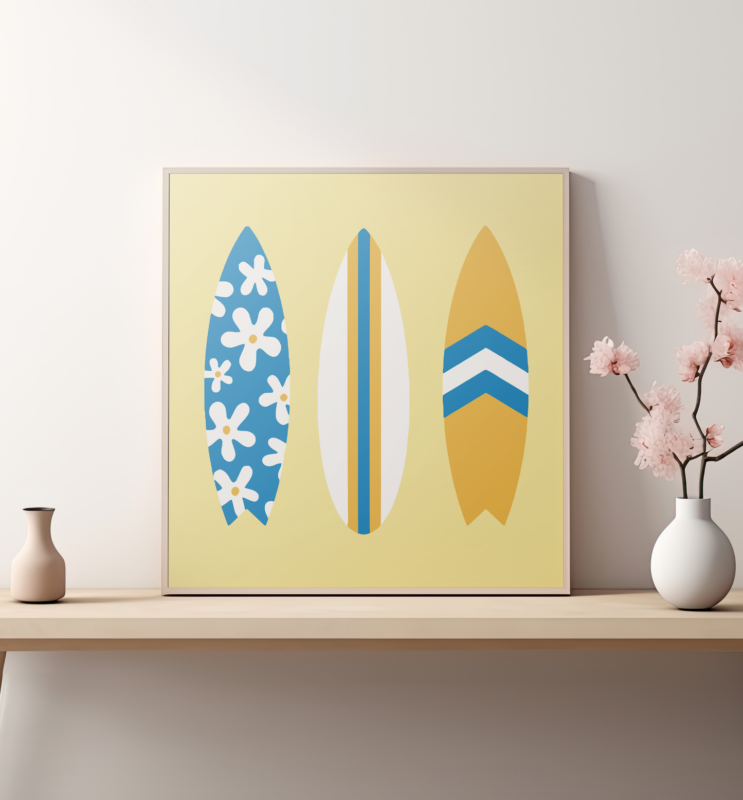 Sörf Tahtaları Sayılarla Boyama Seti 35x35 cm
