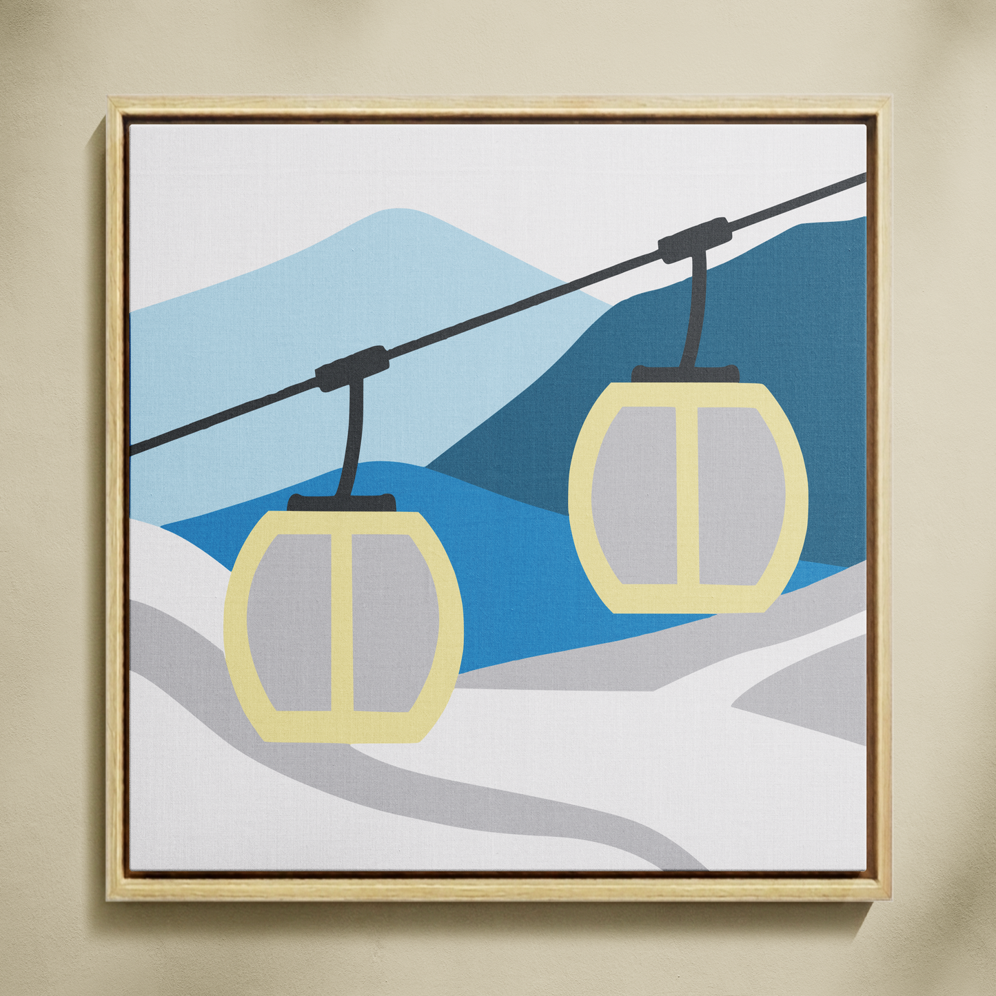 Teleferik Sayılarla Boyama Seti 35x35 cm