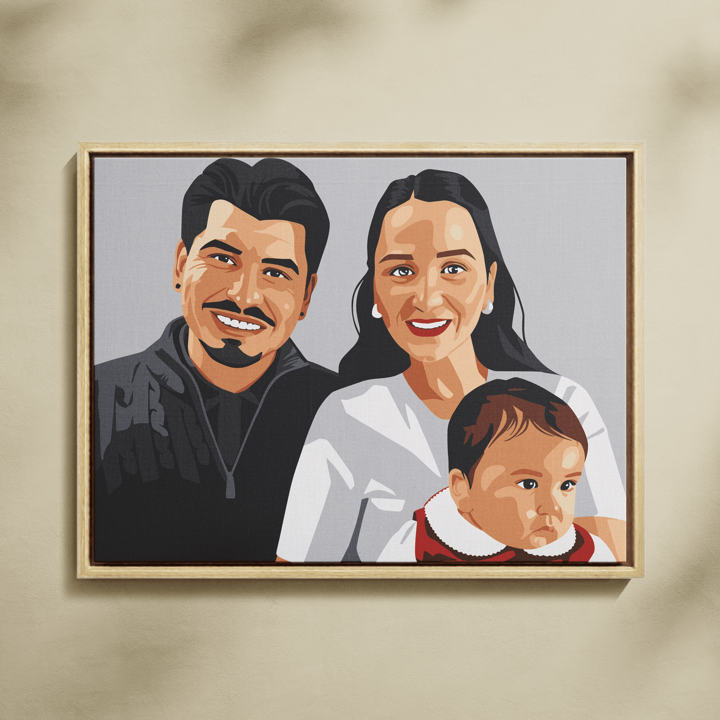Kişiye Özel Aile Sayılarla Boyama Seti 35x45 cm