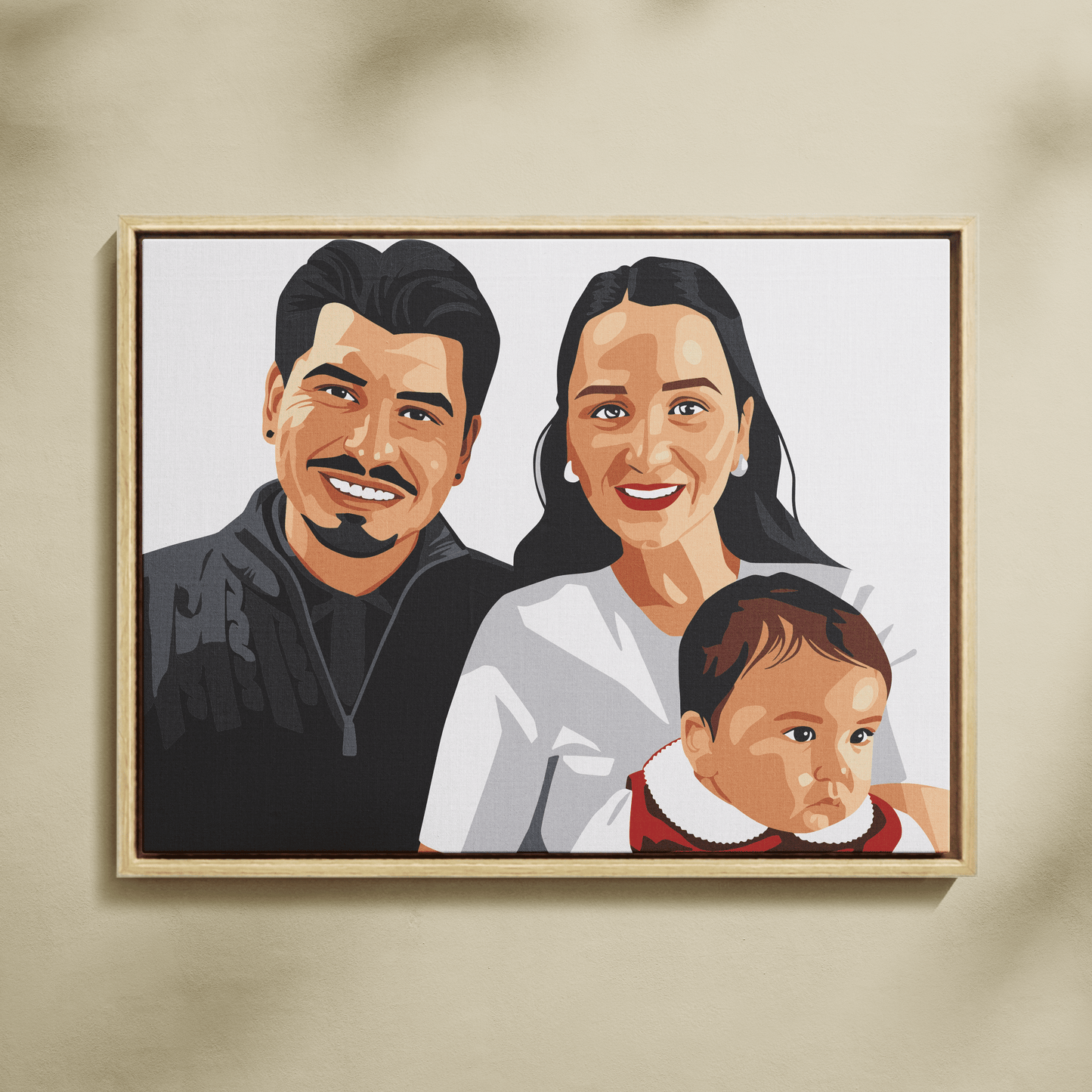 Kişiye Özel Aile Sayılarla Boyama Seti 35x45 cm
