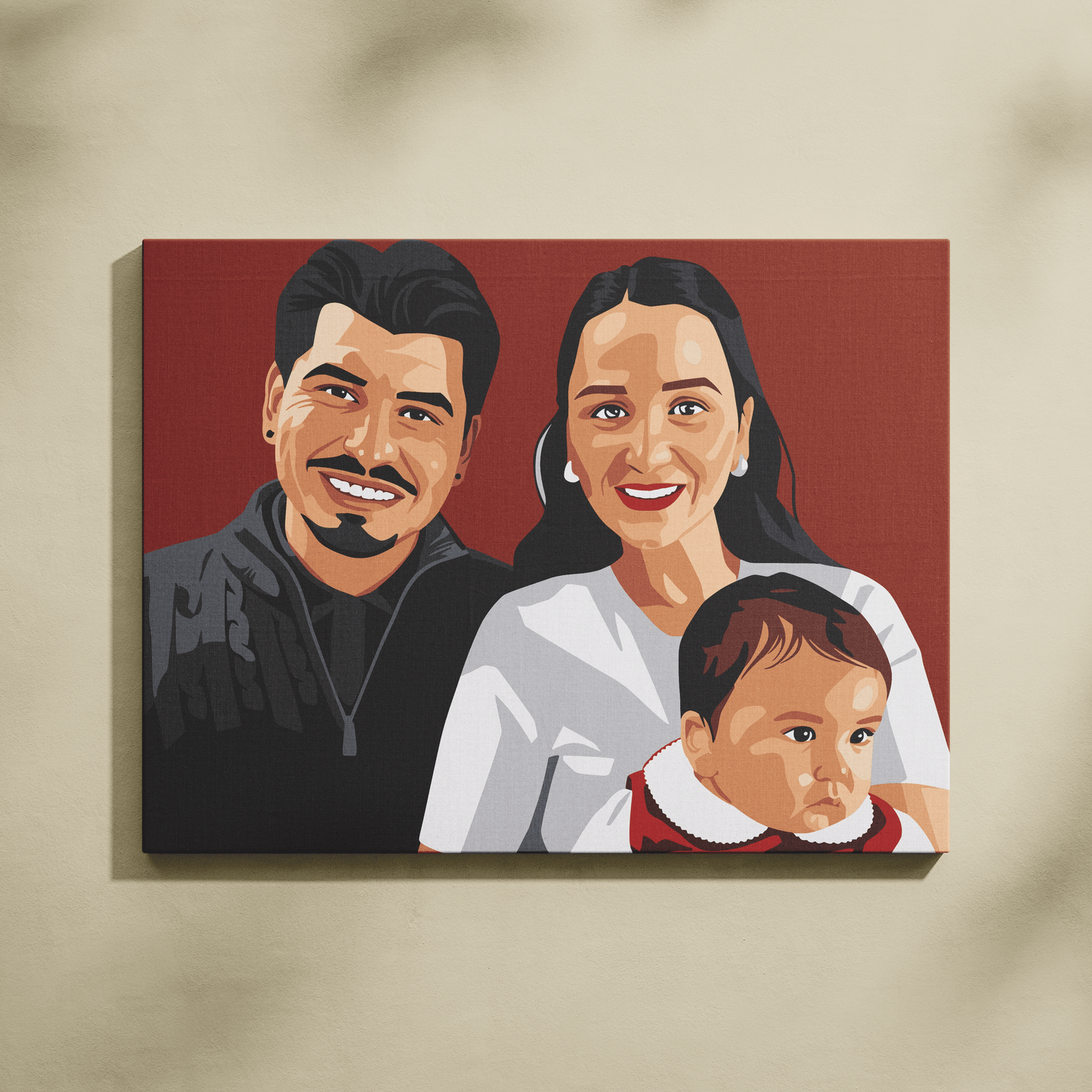 Kişiye Özel Aile Sayılarla Boyama Seti 35x45 cm