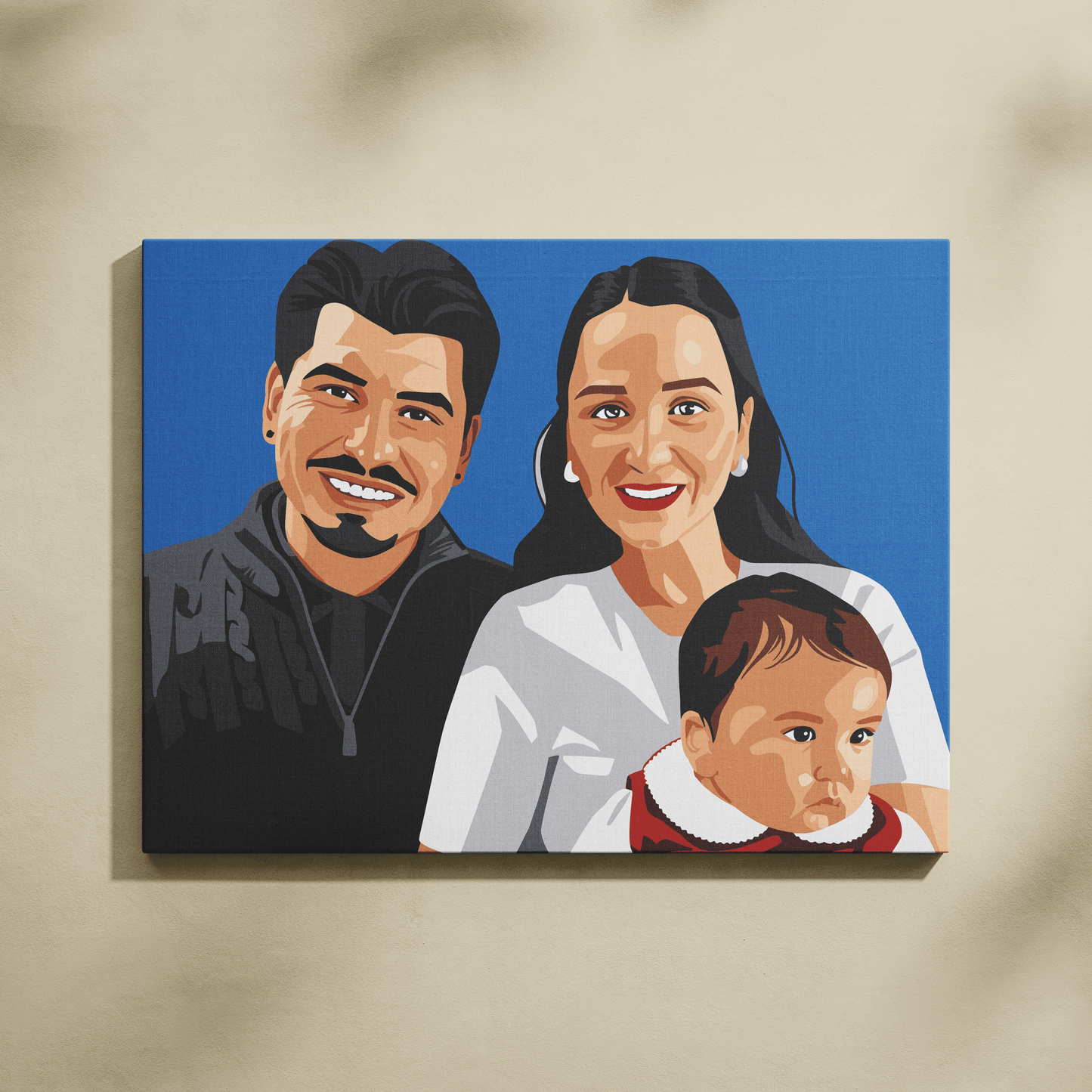 Kişiye Özel Aile Sayılarla Boyama Seti 35x45 cm