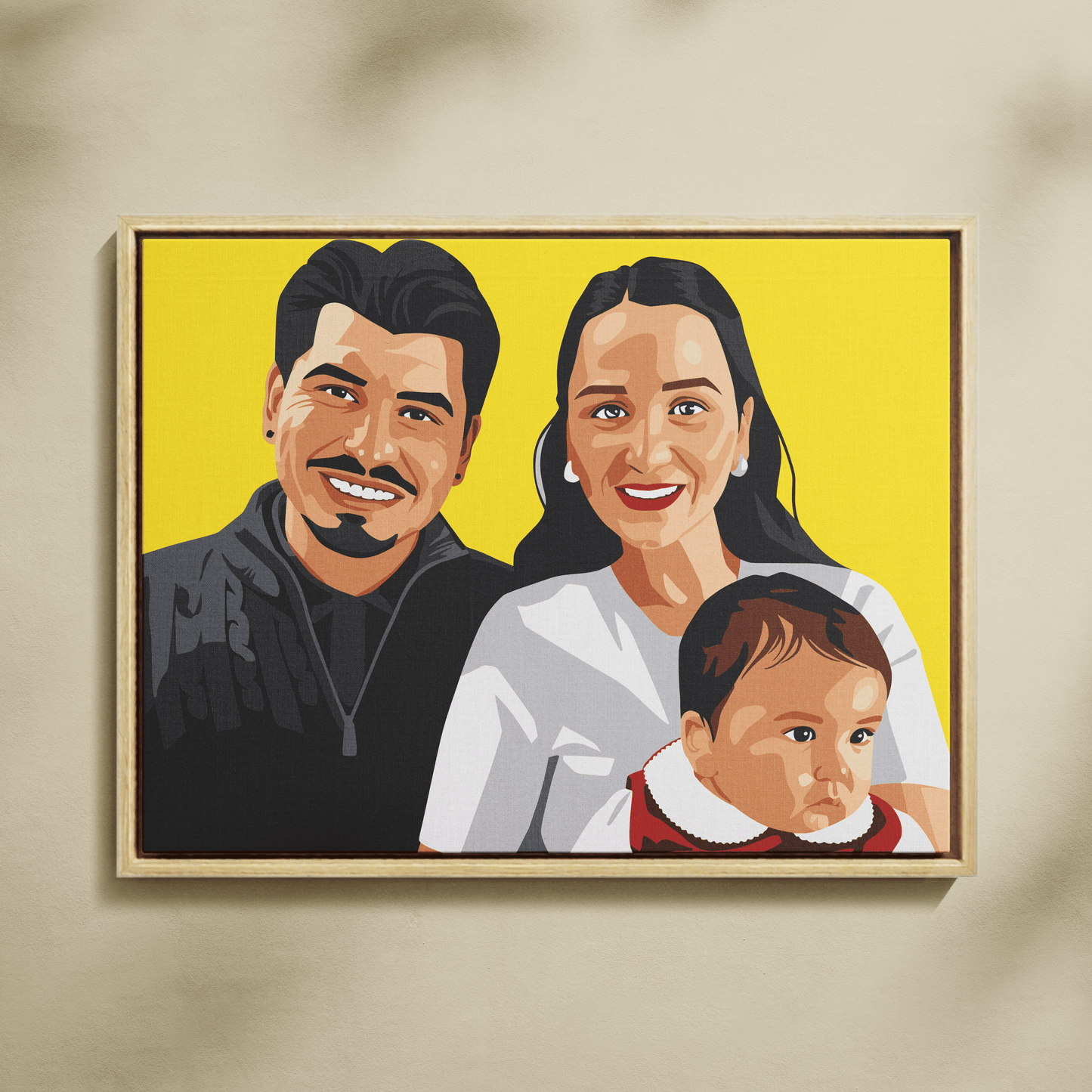 Kişiye Özel Aile Sayılarla Boyama Seti 35x45 cm