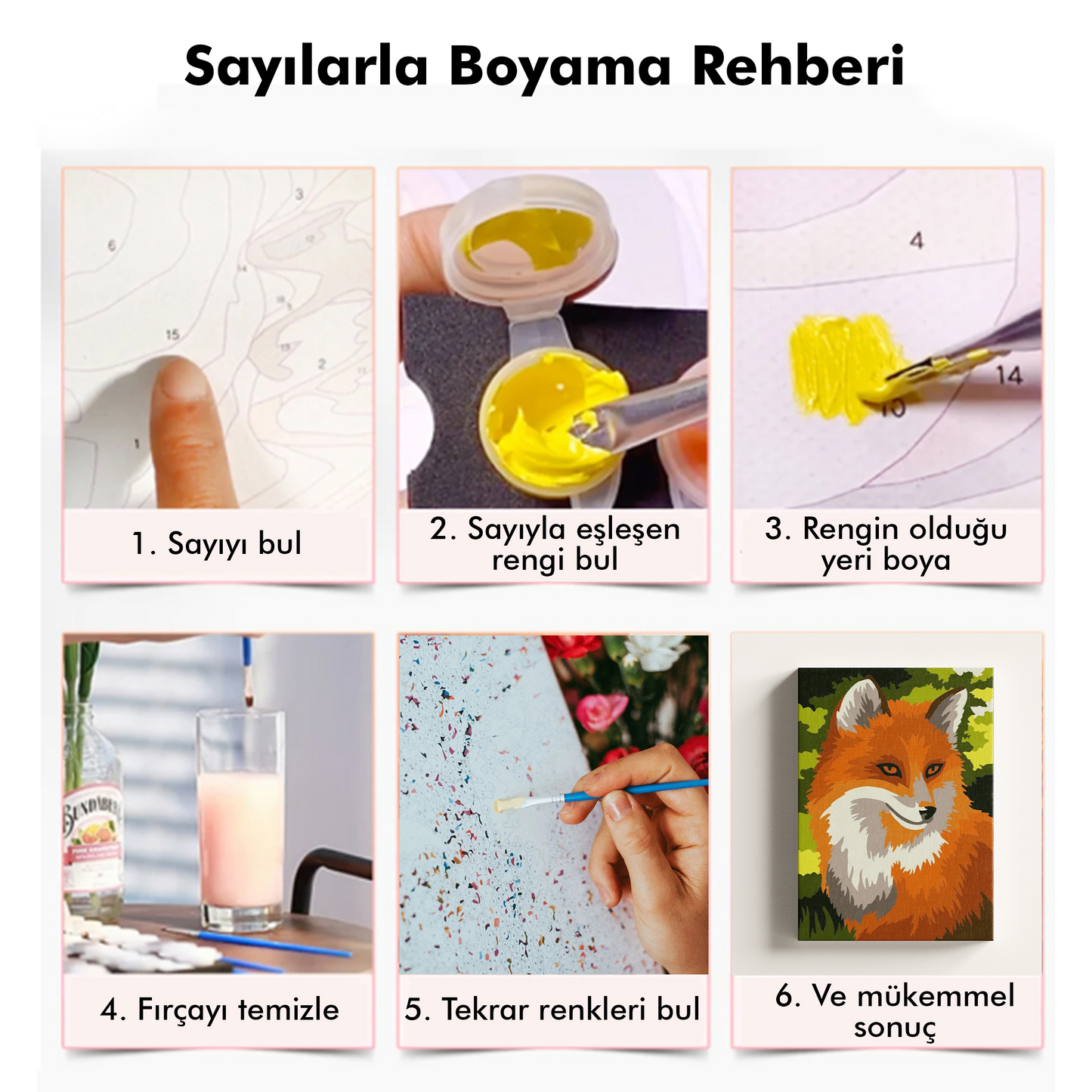 Papağan Sayılarla Boyama Seti 35x45 cm