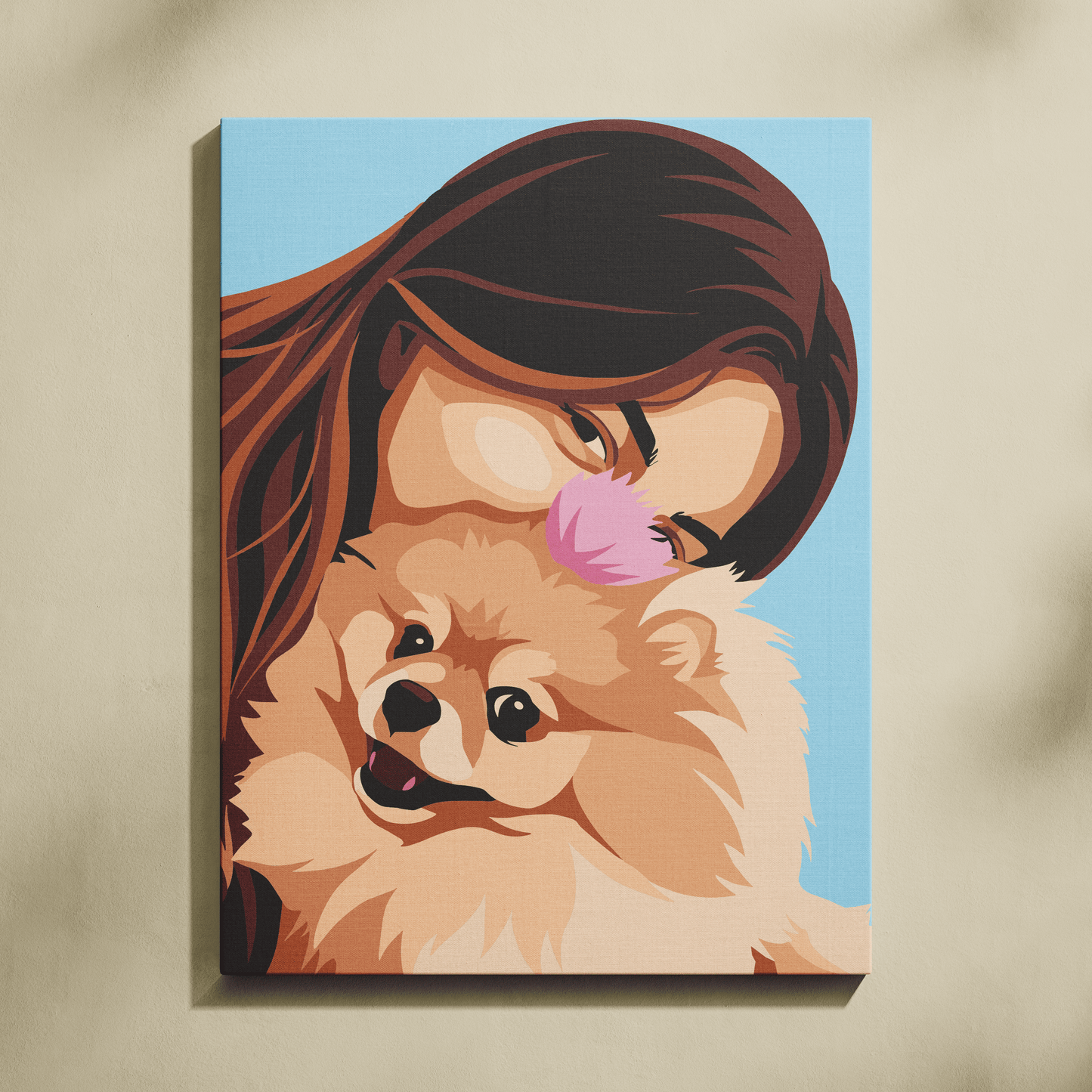 Kişiye Özel Sadık Dostunuz ile Sayılarla Boyama Seti 35x45 cm
