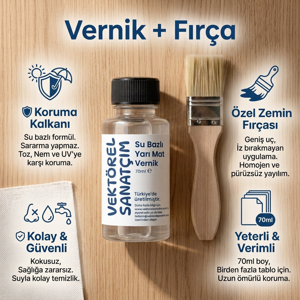 Vernik + Fırça