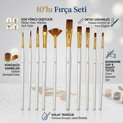 10'lu Fırça Seti