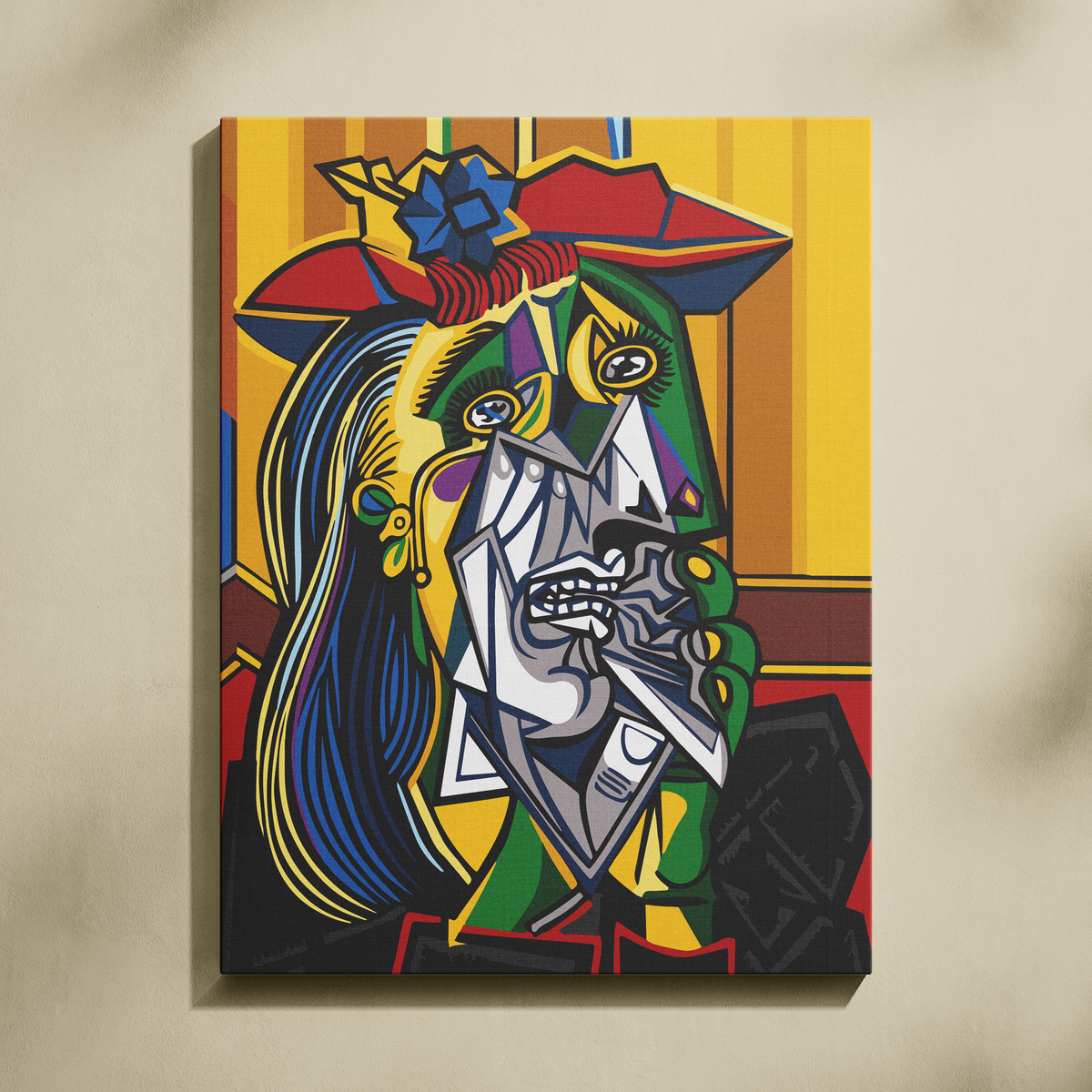 Ağlayan Kadın Sayılarla Boyama Seti 35x45 cm