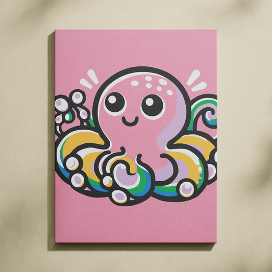 Ahtapot Sayılarla Boyama Seti 35x45 cm