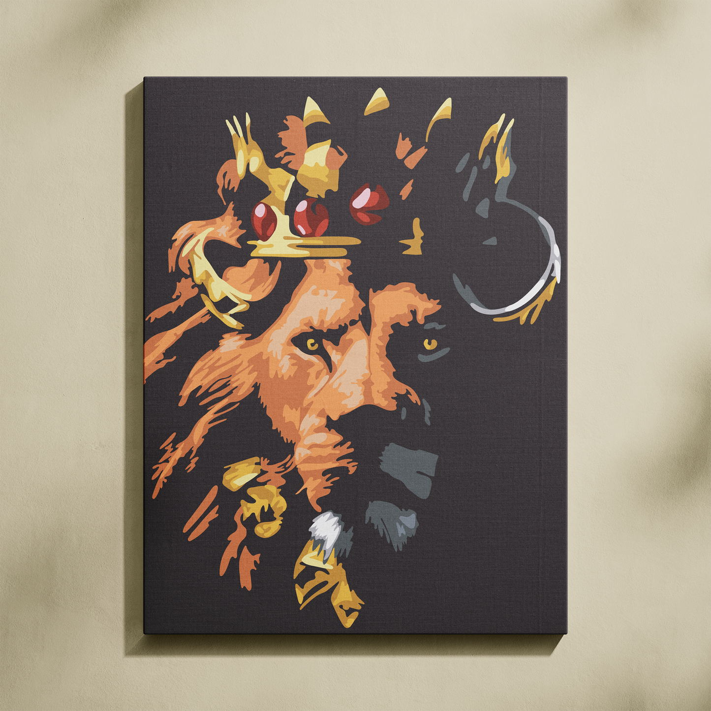 Aslan Kral Sayılarla Boyama Seti 35x45 cm