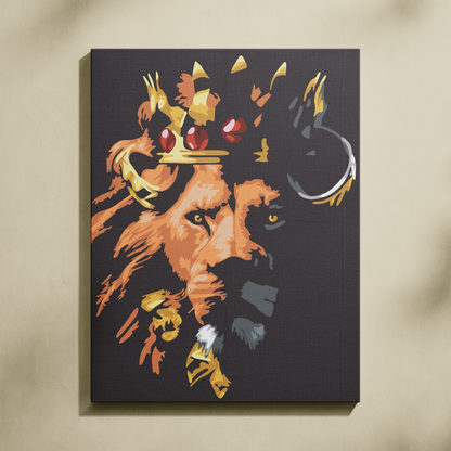 Aslan Kral Sayılarla Boyama Seti 35x45 cm