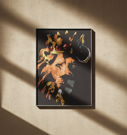 Aslan Kral Sayılarla Boyama Seti 35x45 cm