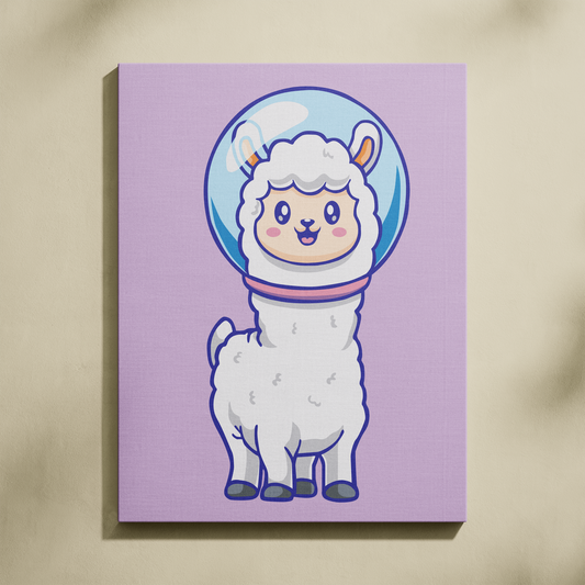 Astro Lama Sayılarla Boyama Seti 35x45 cm