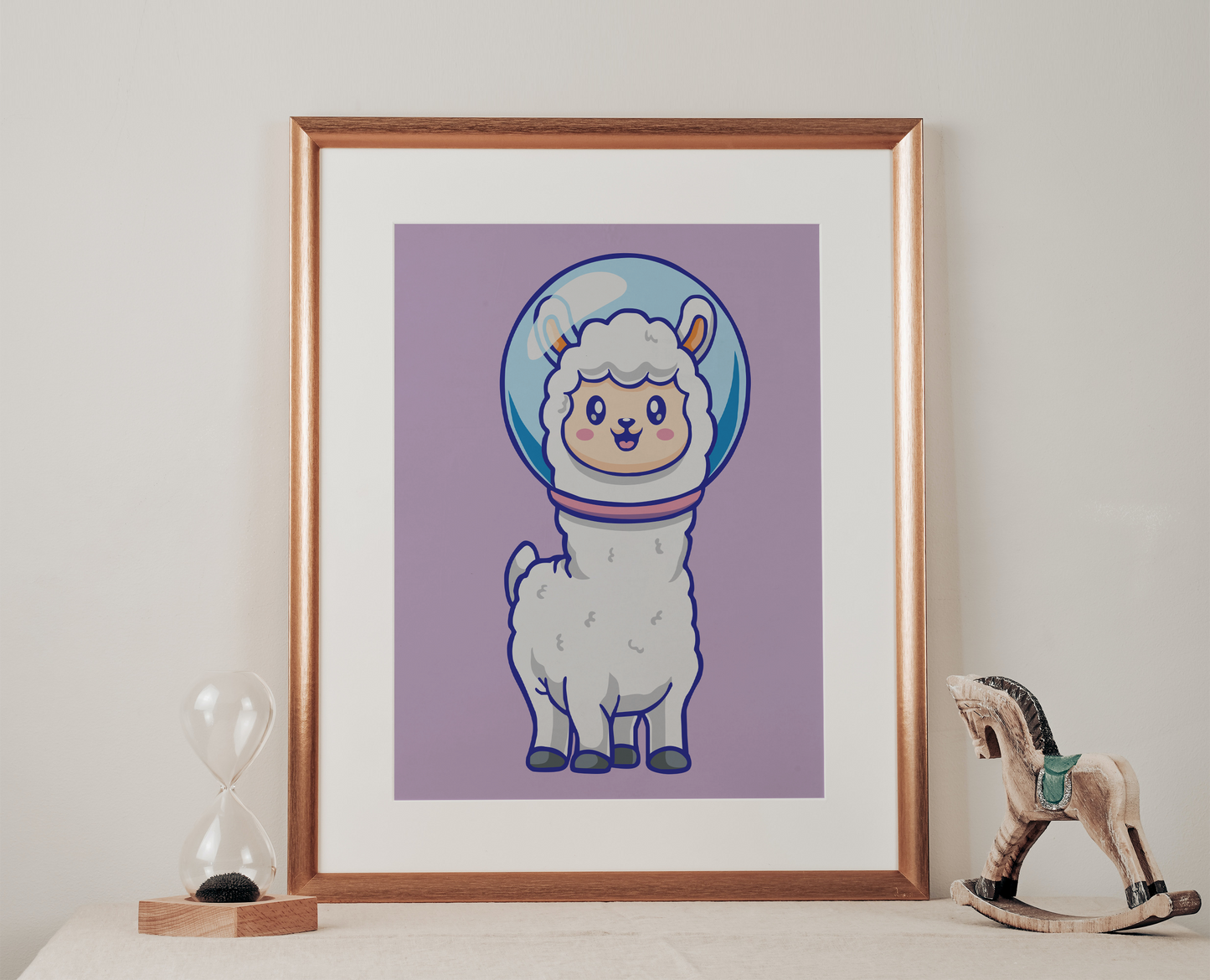 Astro Lama Sayılarla Boyama Seti 35x45 cm