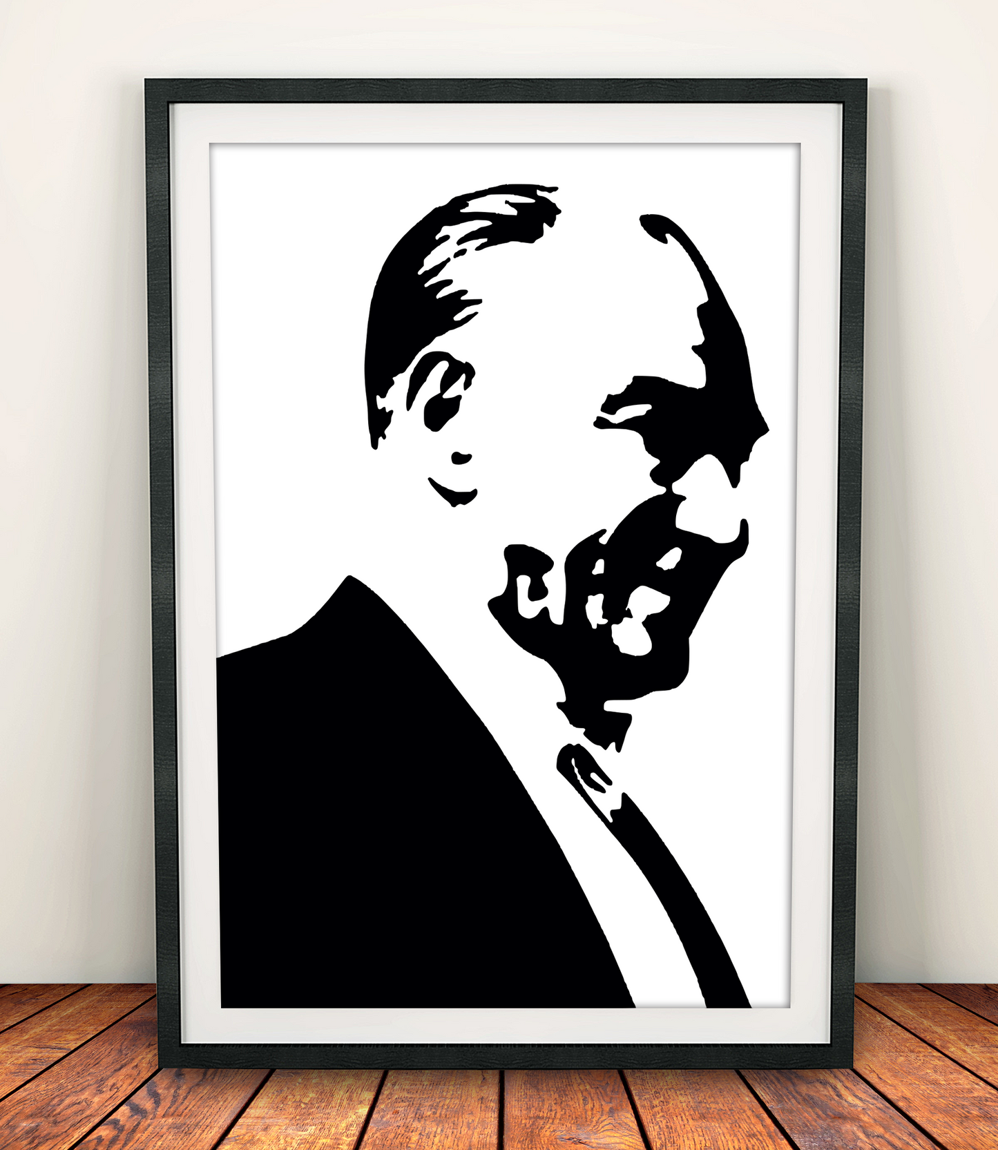 Atatürk Siyah Beyaz Silüet Sayılarla Boyama Seti 35x45 cm