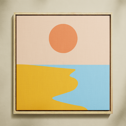 Ay Işığında Çöl Sahili Sayılarla Boyama Seti 35x35 cm