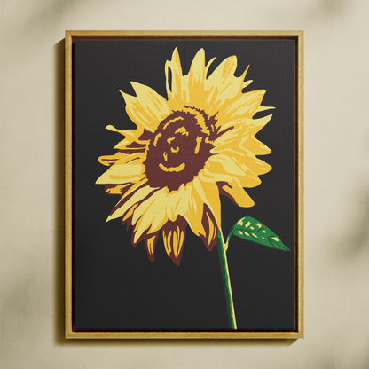 Ayçiçeği Sayılarla Boyama Seti 35x45 cm