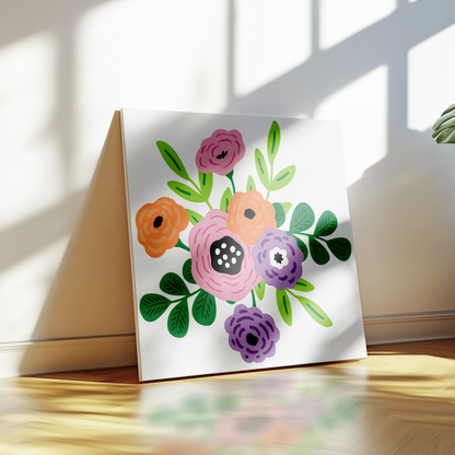 Bahar Esintisi Sayılarla Boyama Seti 35x35 cm
