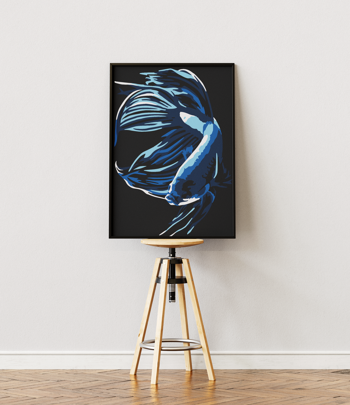 Beta Balığı Sayılarla Boyama Seti 35x45 cm