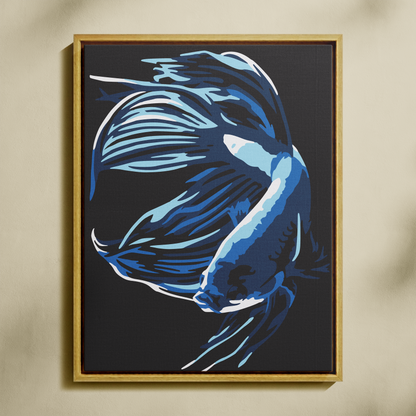 Beta Balığı Sayılarla Boyama Seti 35x45 cm