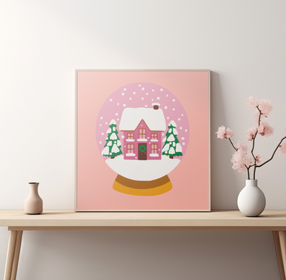 Bırak Kar Yağsın Sayılarla Boyama Seti 35x35 cm