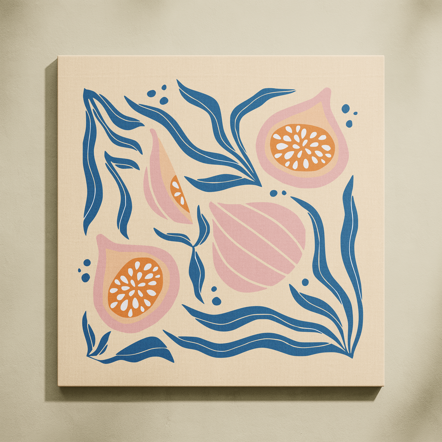 Deniz Kenarı Narenciye Sayılarla Boyama Seti 35x35 cm
